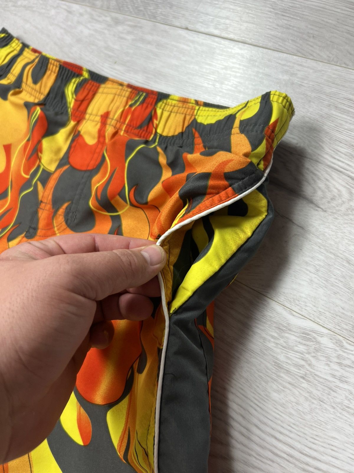 Nike Vintage Y2K Nike Swim Flame All Over Printed Shorts Size S Size US 30 / EU 46 - 11 Thumbnail