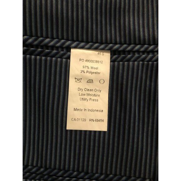 Calvin Klein calvin klein men's 97%wool sport coat jacket blazer 46S Size 46S - 5 Thumbnail