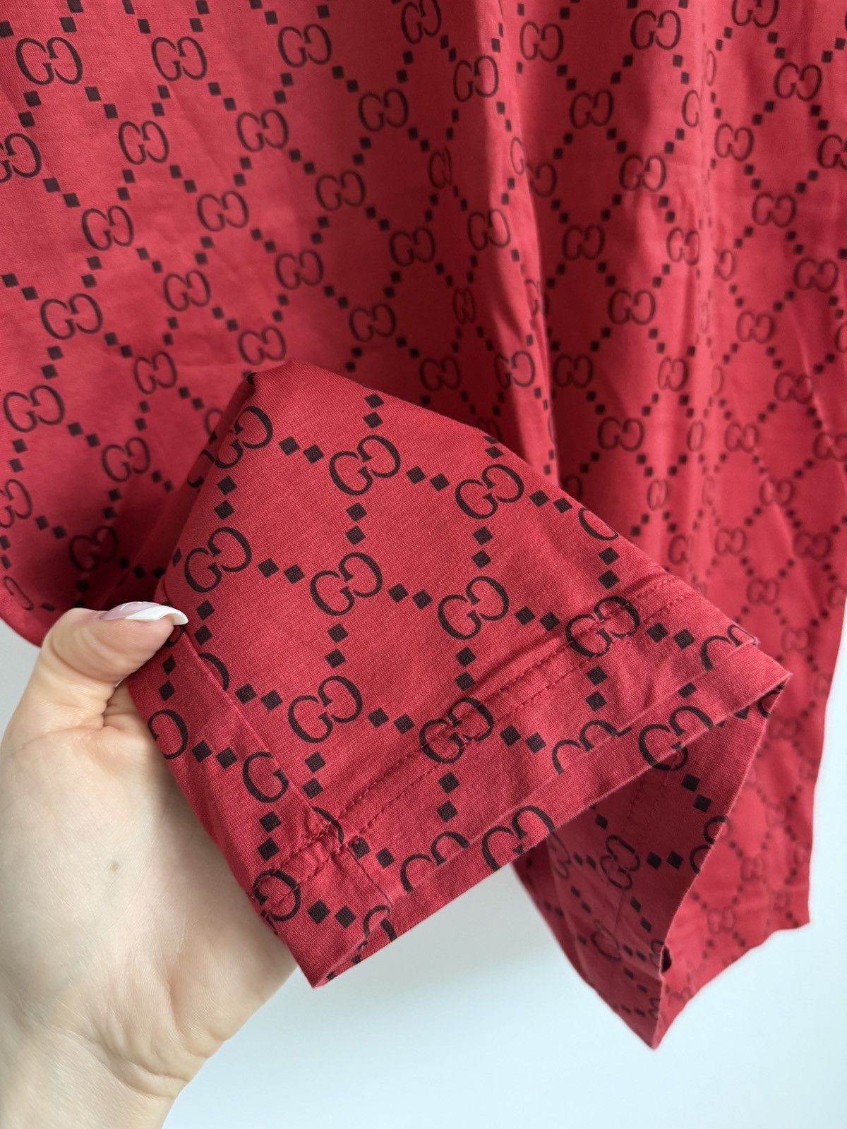 Gucci Gucci Tom Ford era monogram GG Red T-Shirt Size US M / EU 48-50 / 2 - 3 Thumbnail