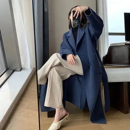 Aran Isles Knitwear × Japanese Brand Sweater Winter Woolen Long Coat Casual Women Size ONE SIZE - 3 Thumbnail