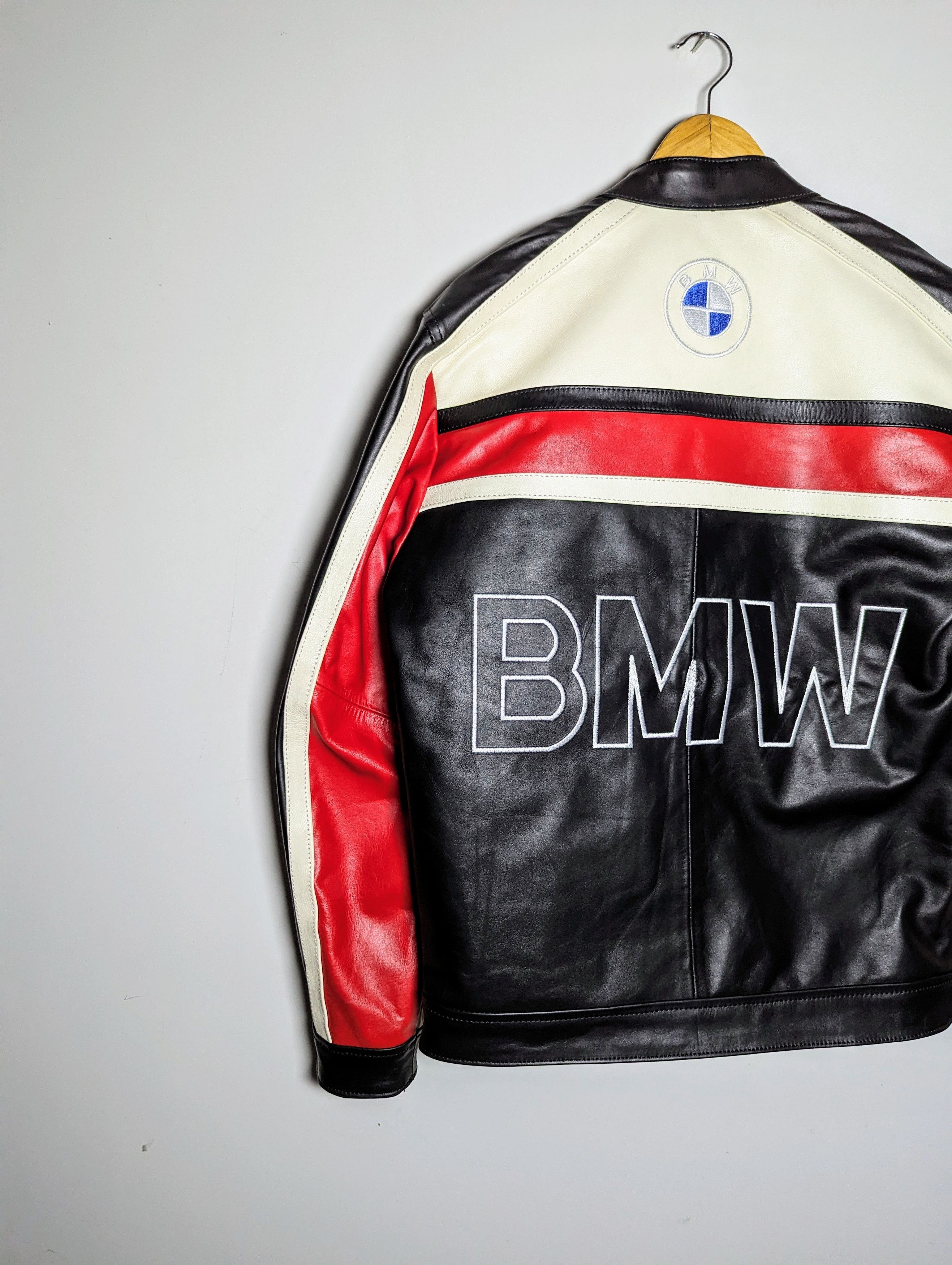 🔥 BMW 🔥 FORMULA 1 RACING LEATHER JACKET RARE STREETWEAR