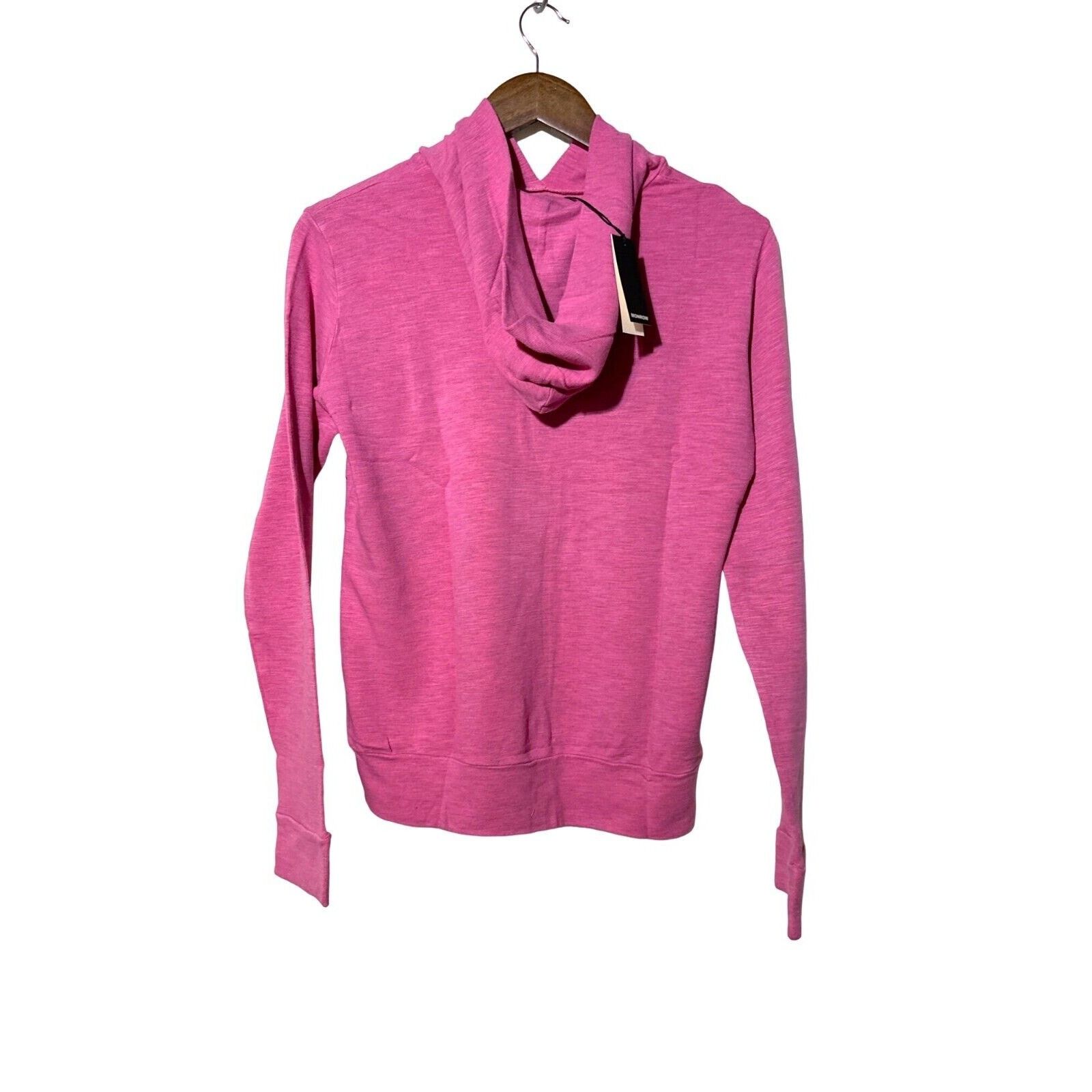 MONROW Monrow Hoodie Cozy Supersoft Pullover Pink Women's Medium Size M / US 6-8 / IT 42-44 - 2 Thumbnail