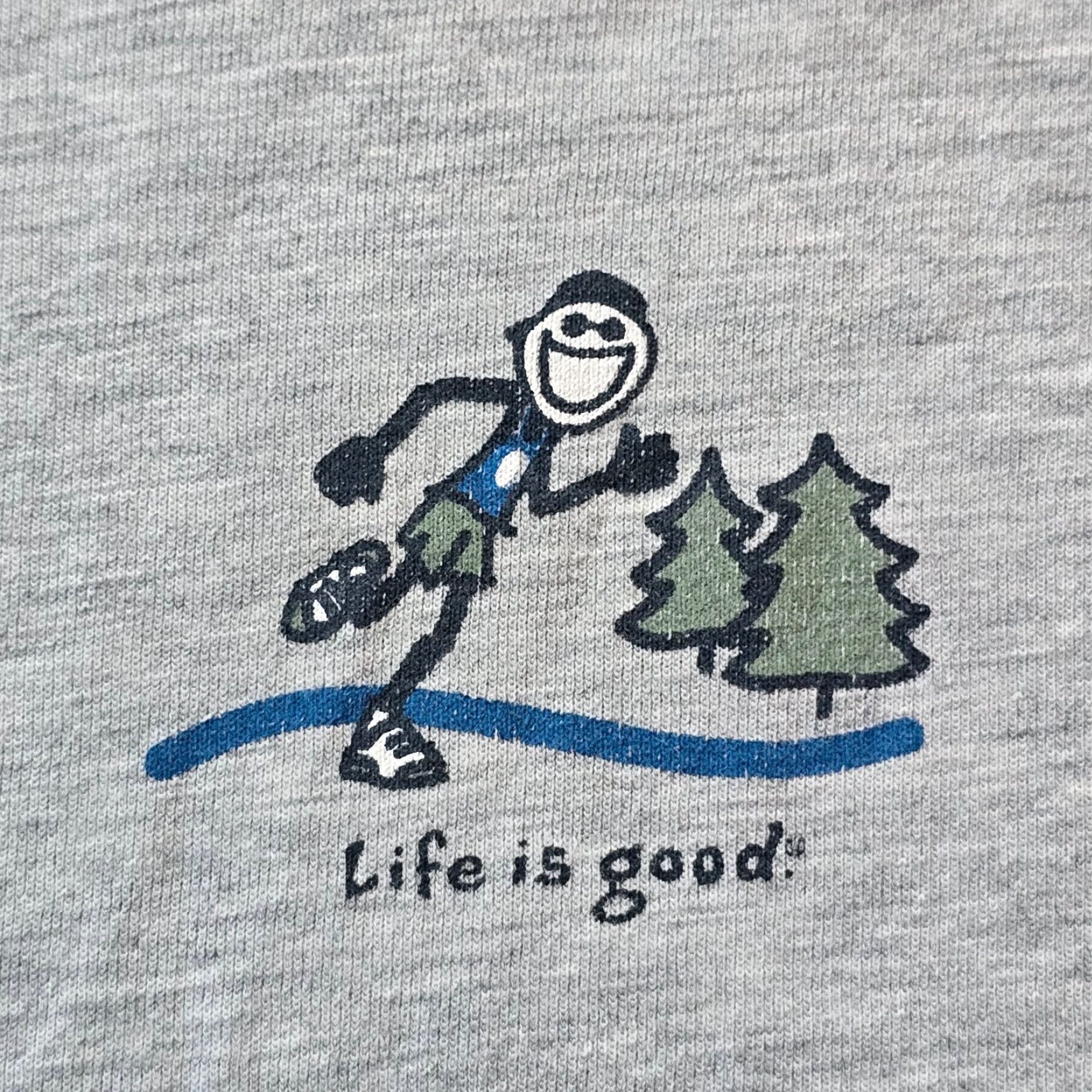Life is Good Life Is Good Top Women Small Gray Good Move Running Active Performance Casual Shirts T-Shirt Womens Size S / US 4 / IT 40 - 4 Thumbnail