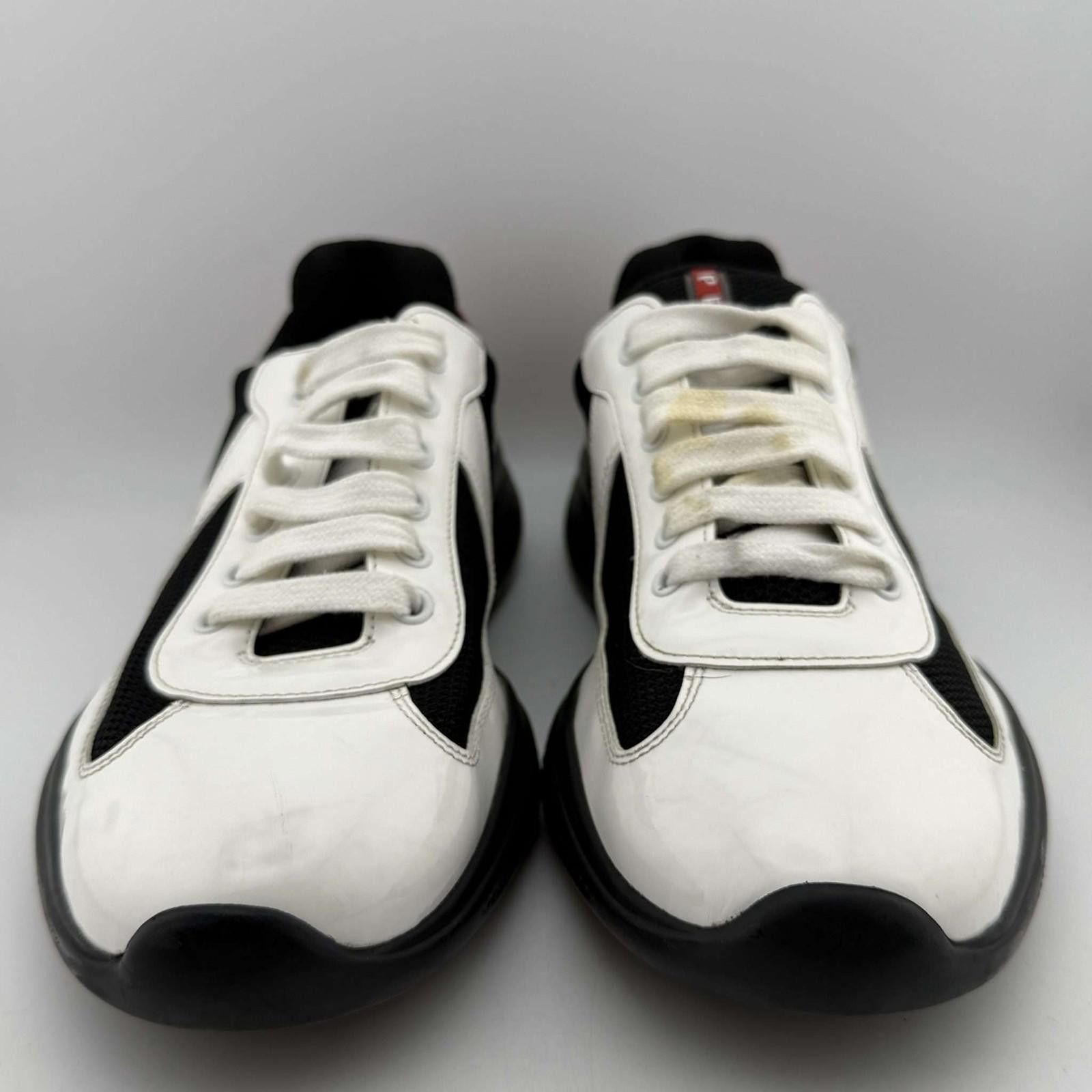 Prada Prada American Cup White Sneakers UK 7 Used with Box Size US 8 / EU 41 - 3 Thumbnail