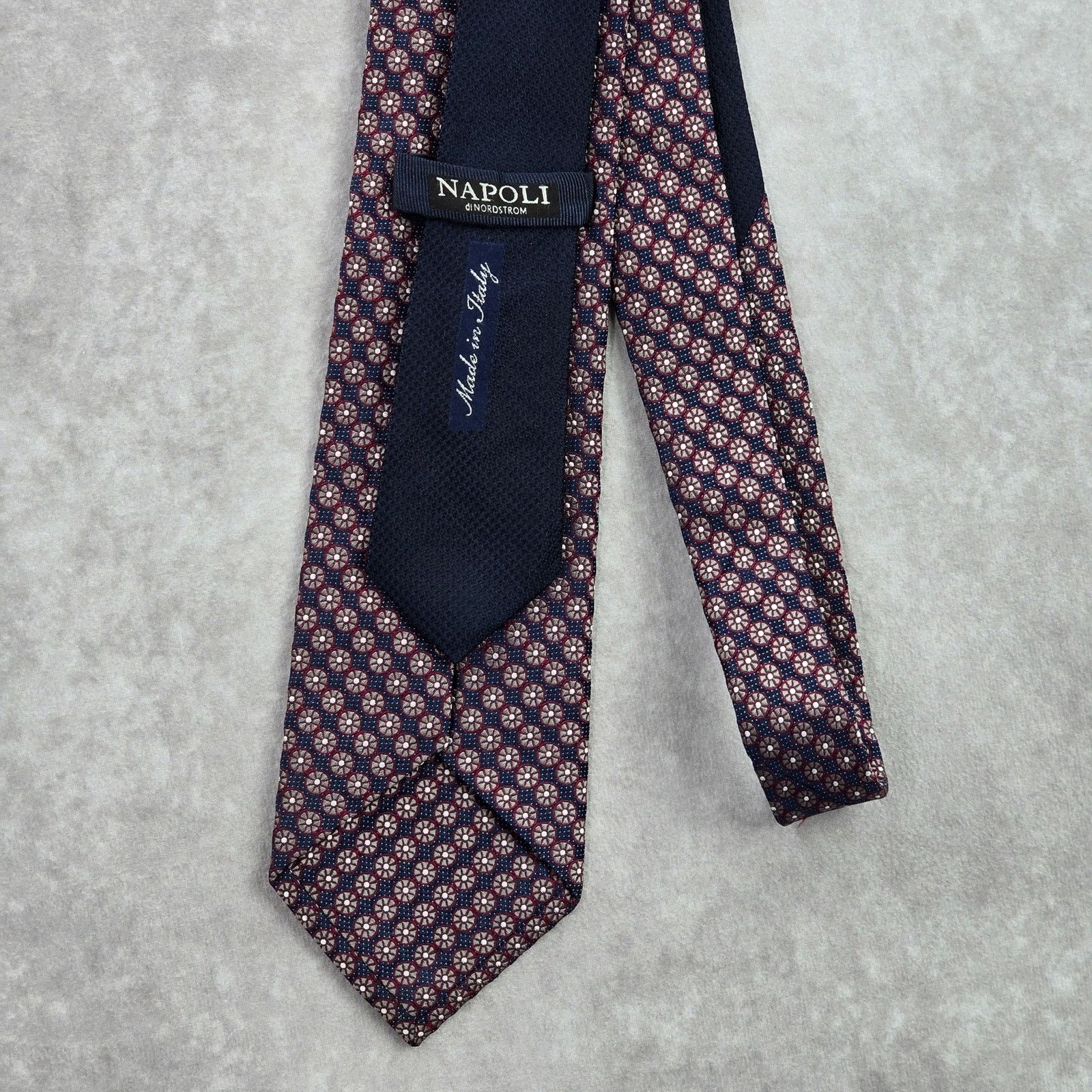 Other Napoli d'Nordstorm Blue Floral Paisley Silk Italy Neck Tie Size 30 - 3 Thumbnail