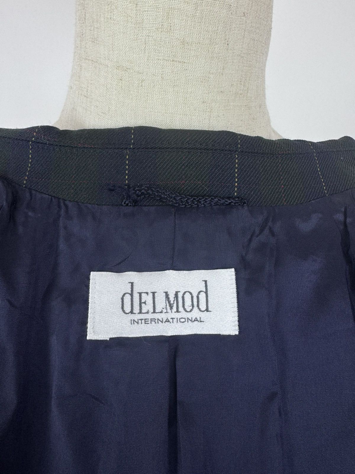 Other Delmod Blazer Wool blend Plaid Jacket Vintage Preppy Style Size XL / US 12-14 / IT 48-50 - 8 Thumbnail