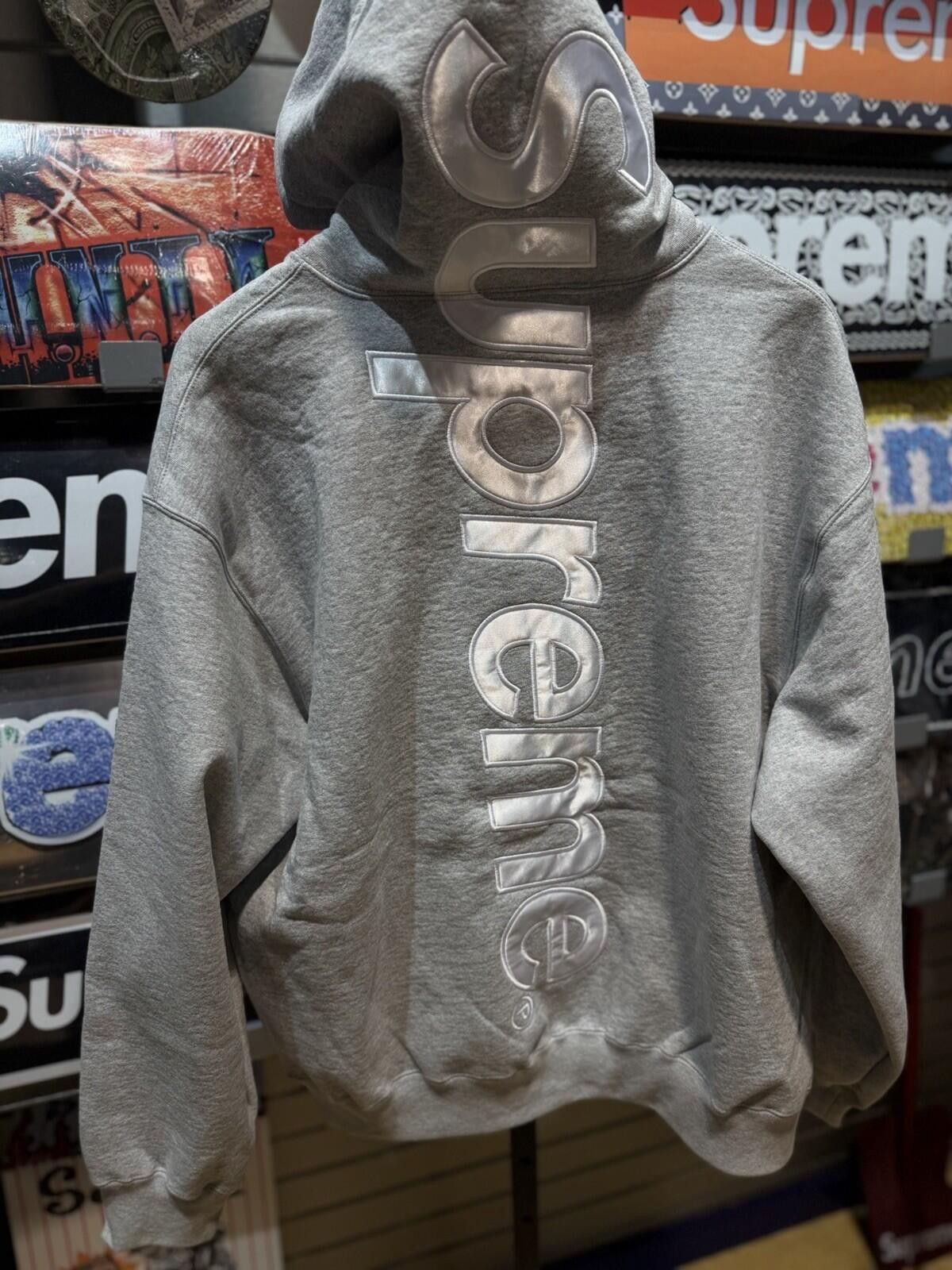 Supreme Large - Supreme Satin Appliqué Hooded Sweatshirt SS26 New Size US L / EU 52-54 / 3 - 3 Thumbnail