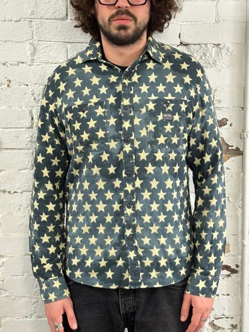 Polo Ralph Lauren 2010s Ralph Lauren Bue Star Print Shirt Size US M / EU 48-50 / 2 - 2 Thumbnail