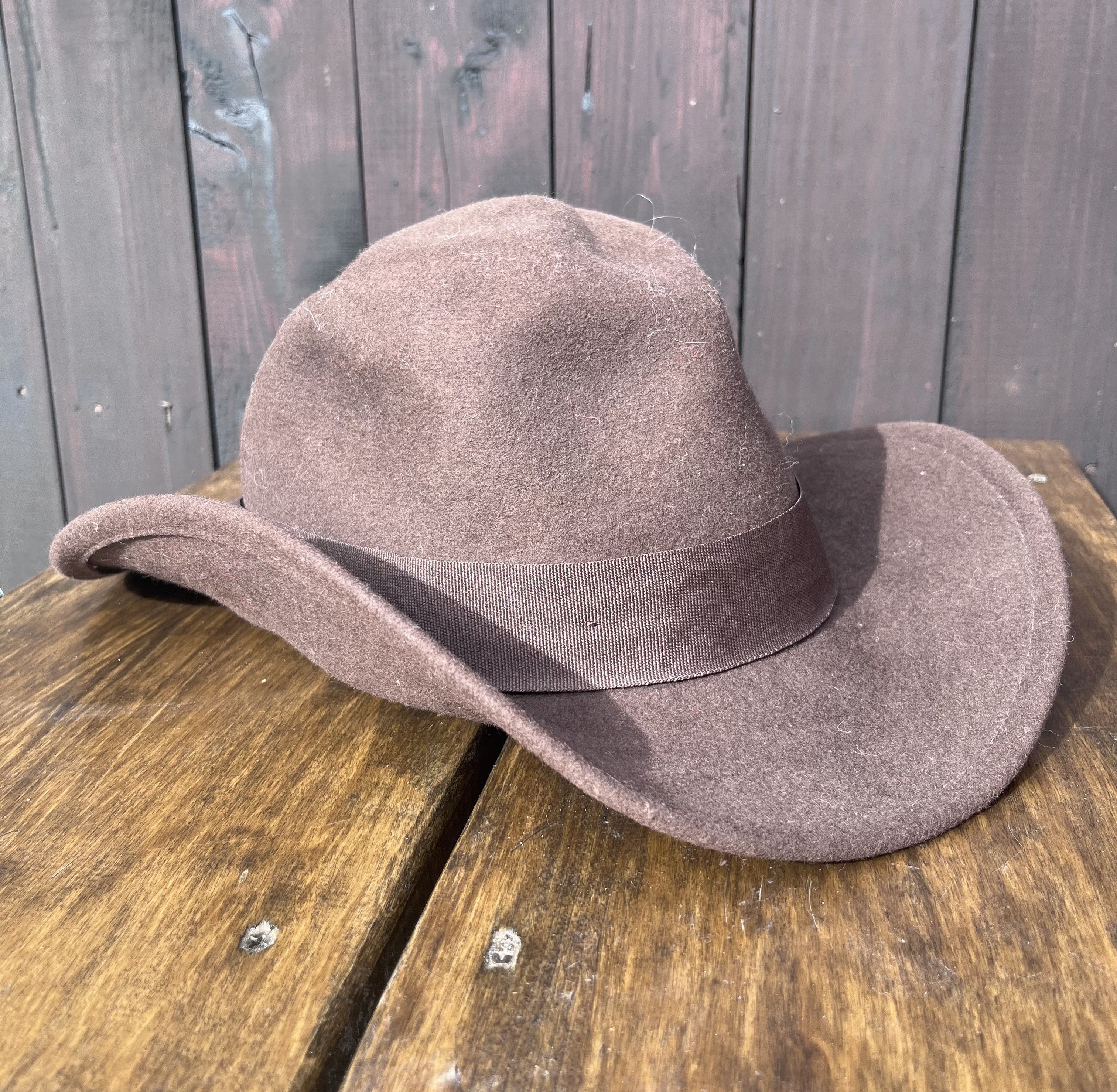 Cowboy Equipment Vintage Cowboy Wool Hat Indiana Jones Men’s Size OS Size ONE SIZE - 1 Thumbnail