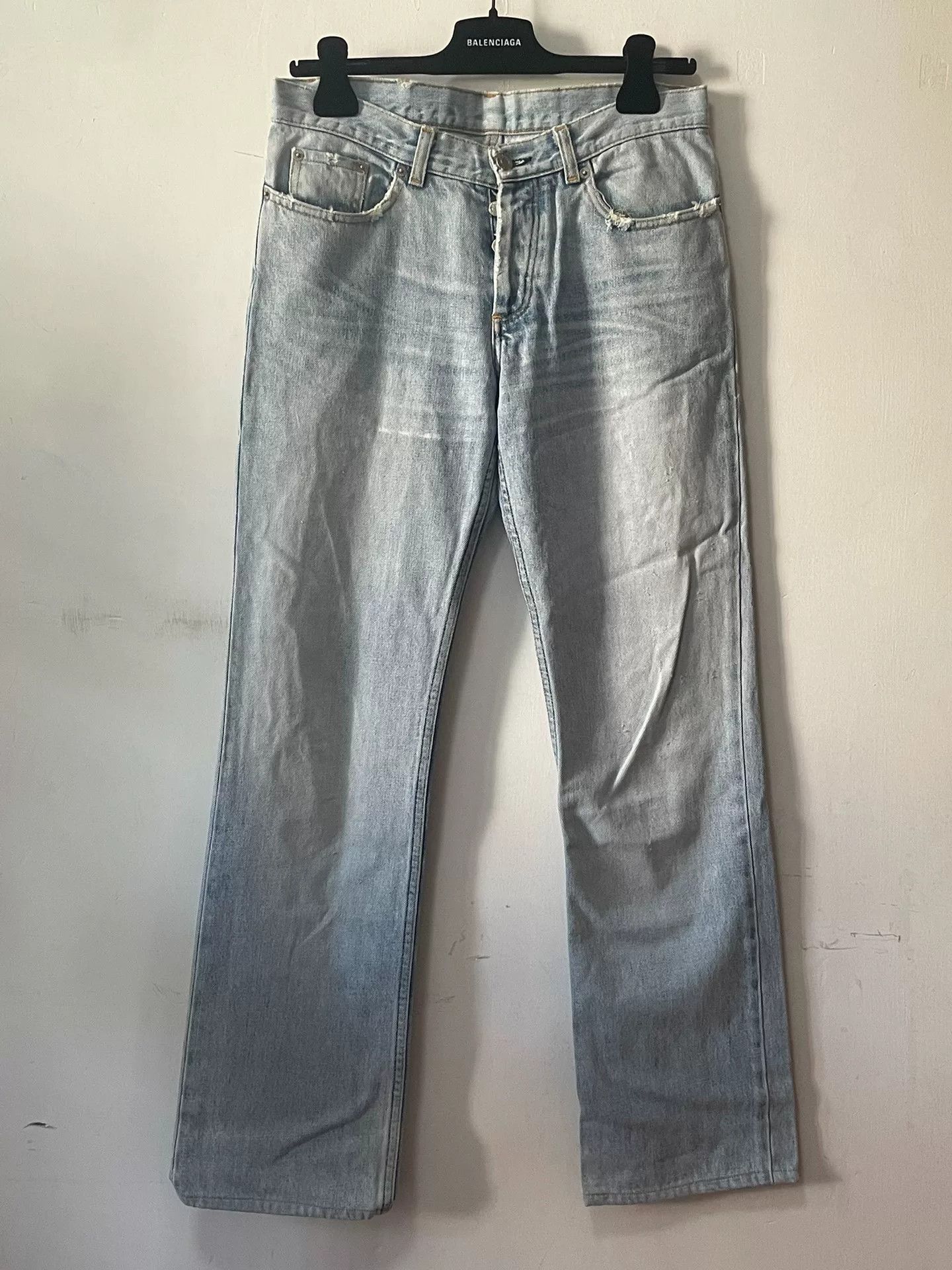 Helmut Lang Helmut Lang Vintage Low Waist Boot Cut Jeans Size 29" - 1 Thumbnail