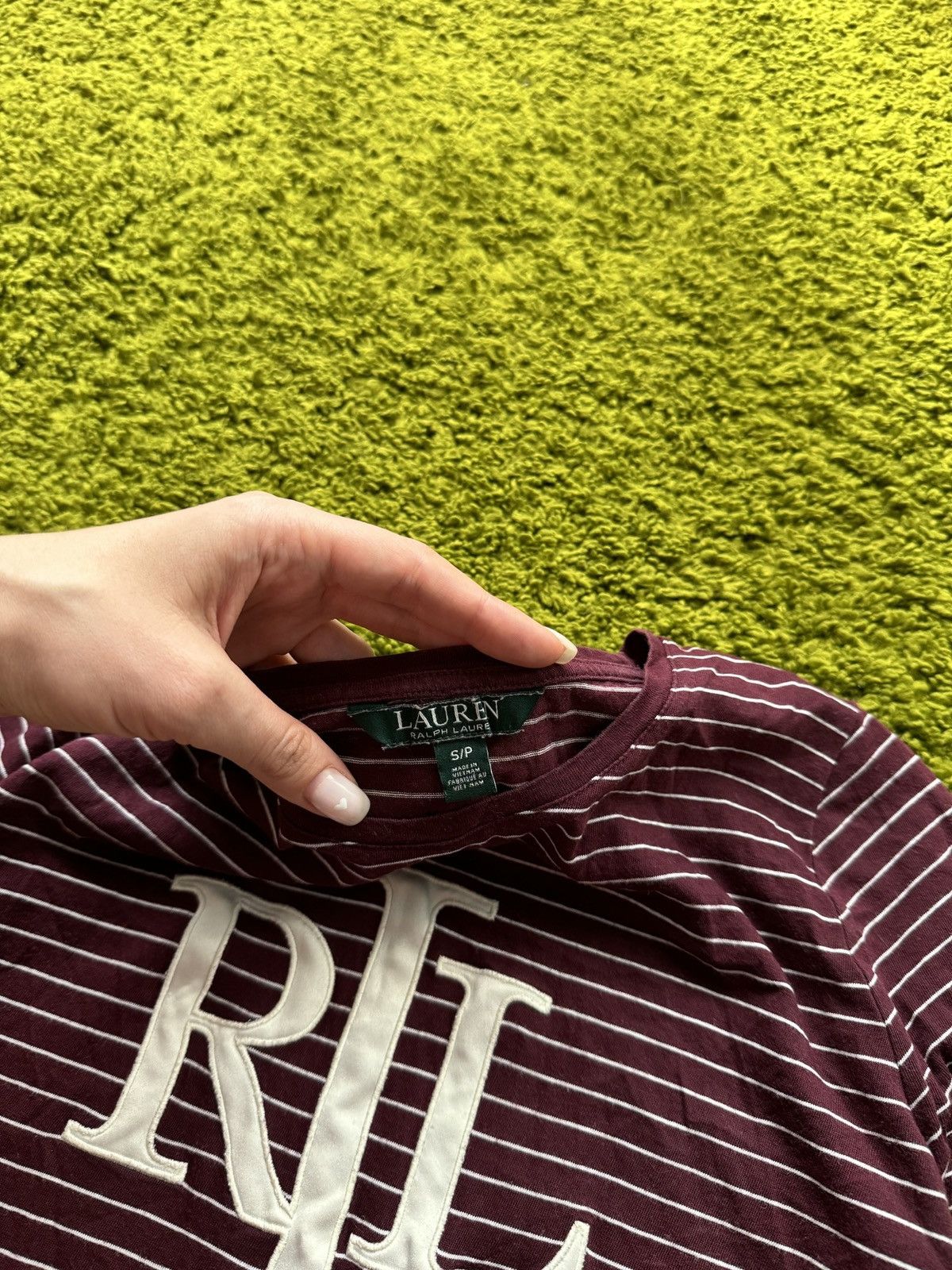 Lauren Ralph Lauren × Polo Ralph Lauren × Ralph Lauren Lauren Ralph Lauren striped big logo t-shirt Size S / US 4 / IT 40 - 4 Thumbnail