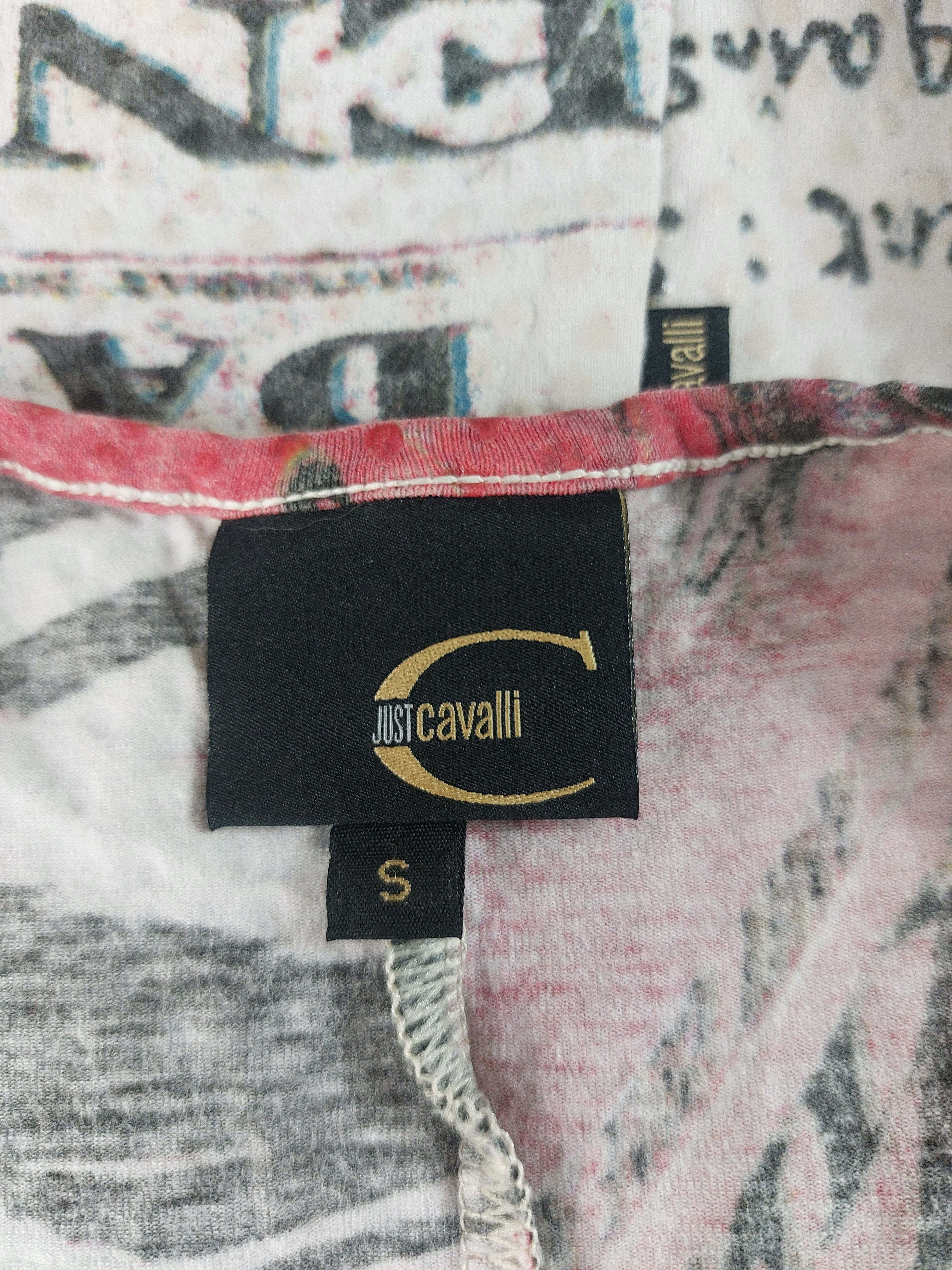 Roberto Cavalli Roberto Cavalli Newspaper Gazette Galliano Stamp Top Size S / US 4 / IT 40 - 13 Thumbnail