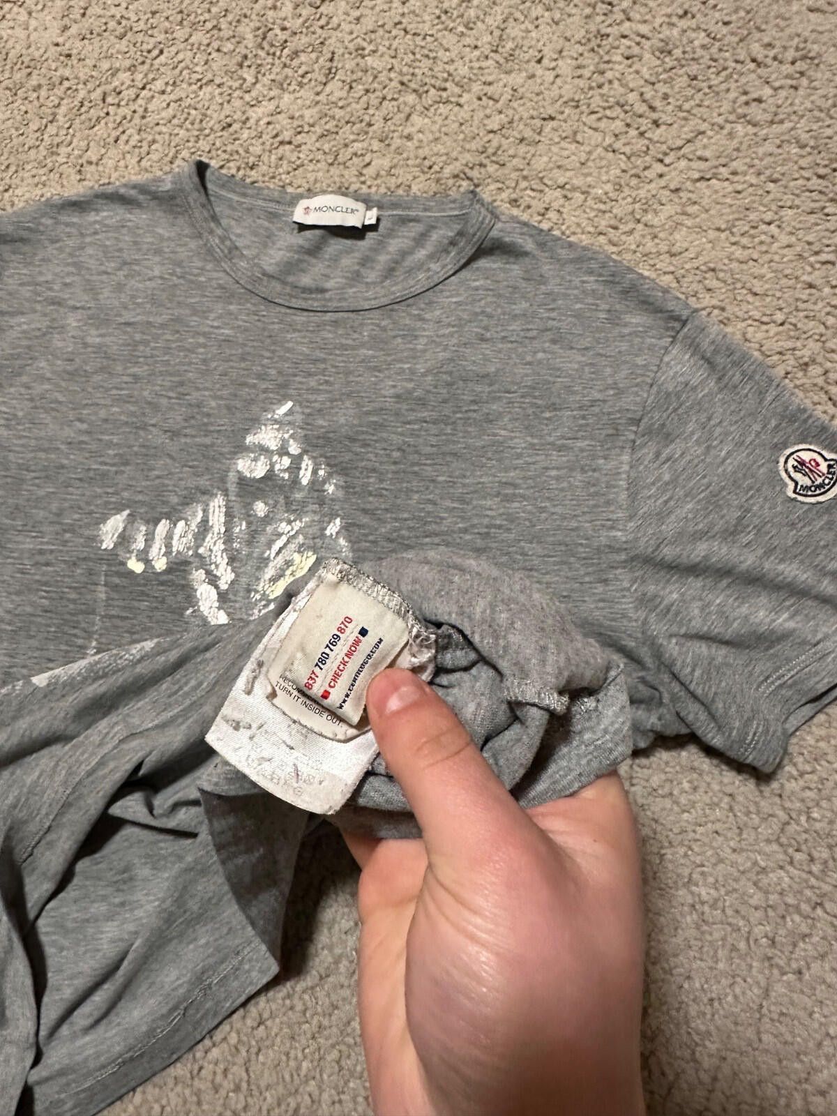 Moncler MONCLER Montreal T-shirt Sz L Size US L / EU 52-54 / 3 - 6 Thumbnail