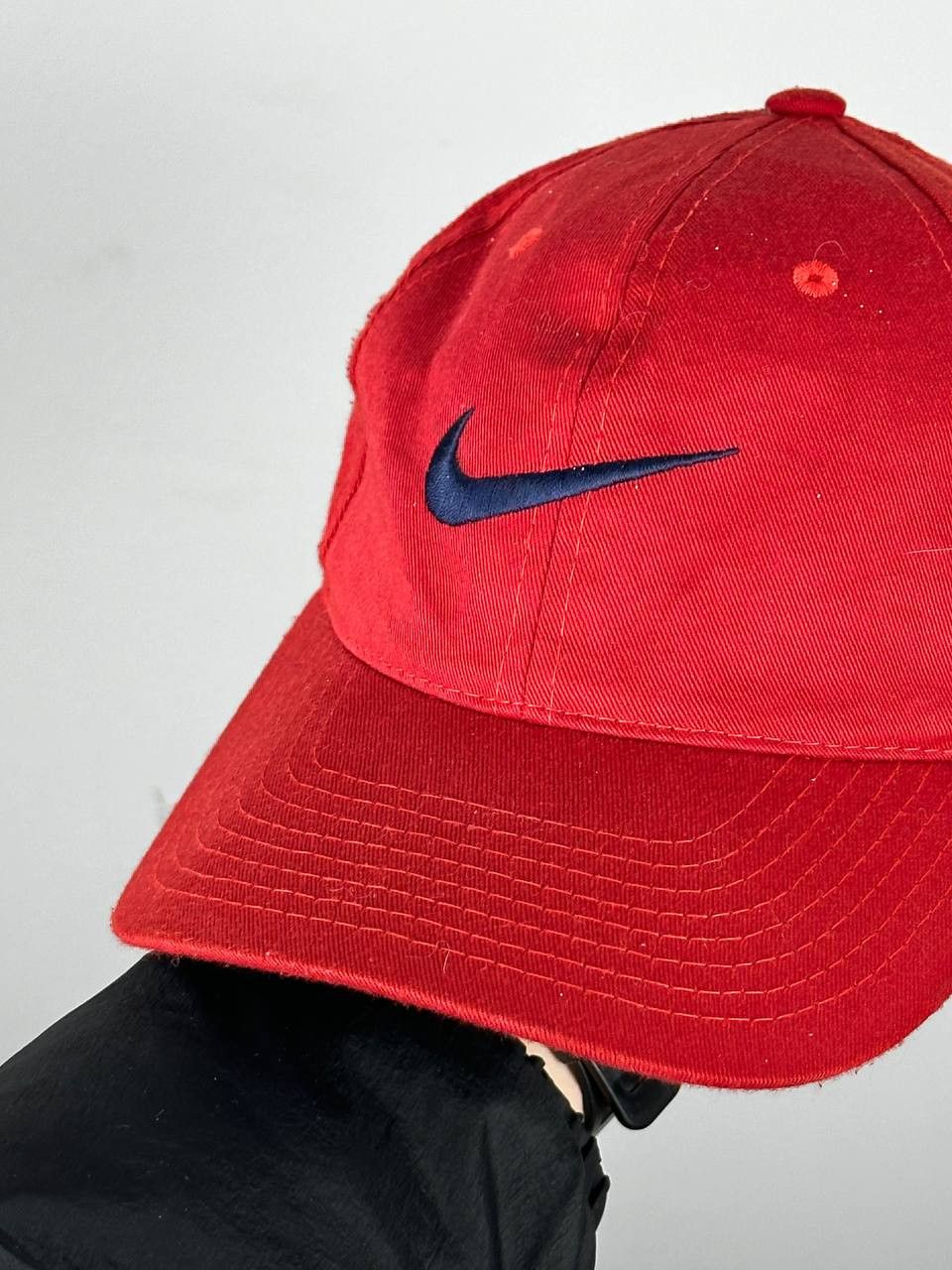 Nike Vintage Nike Rare 90s Red Logo Hat Size ONE SIZE - 3 Thumbnail