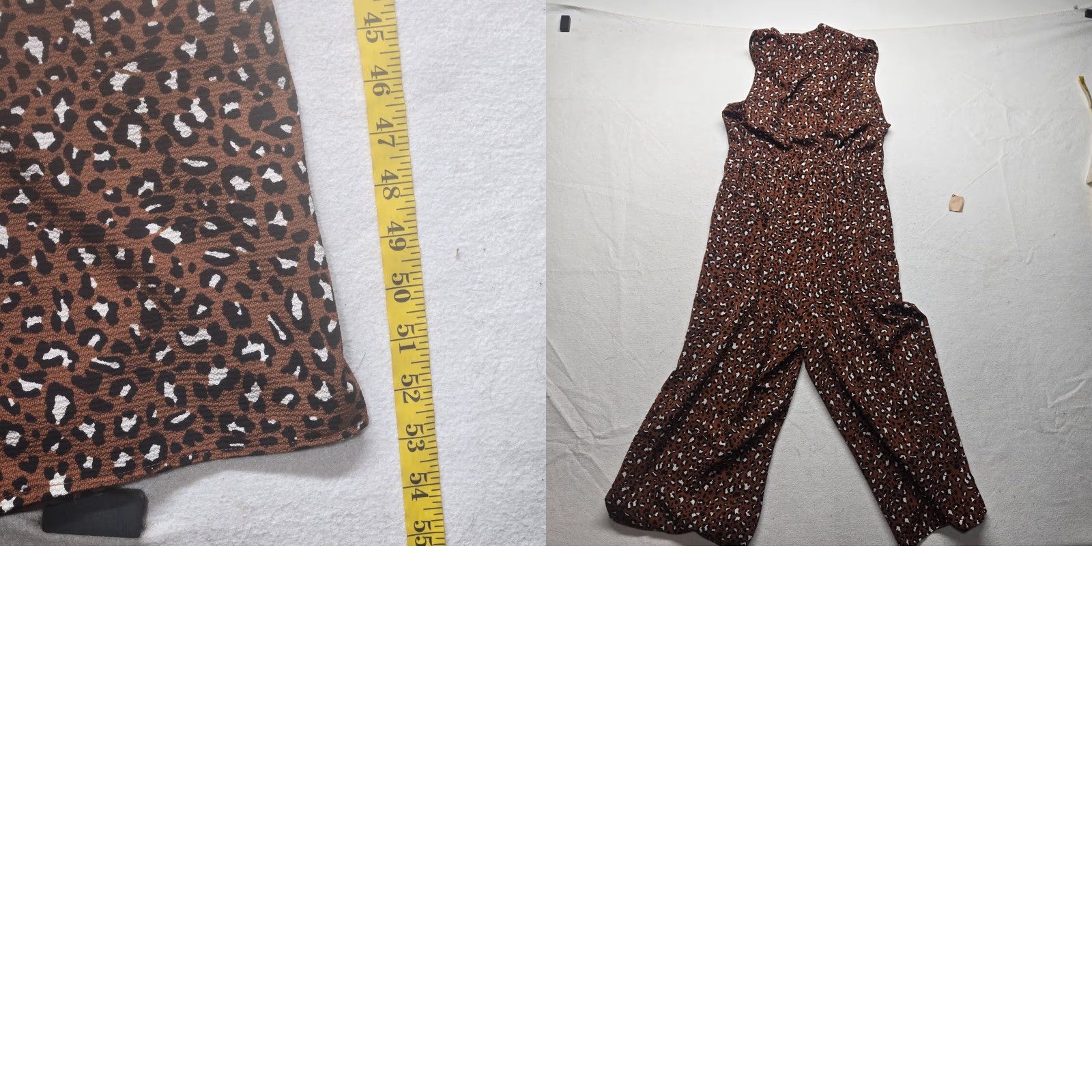 Vintage Speechless Romper Brown Animal Print Top Pants One Piece Adult Women's XL Size XL / US 12-14 / IT 48-50 - 8 Thumbnail