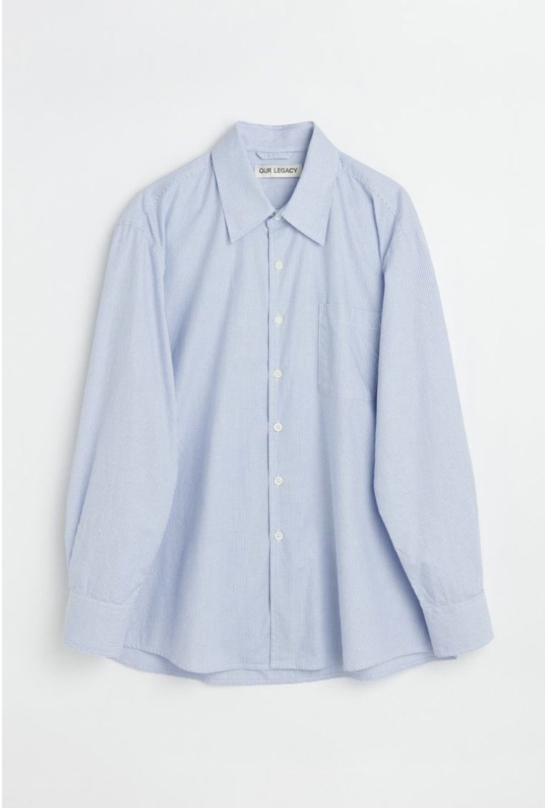 Pre-owned Our Legacy Above Shirt // Broken Blue Riviera Stripe