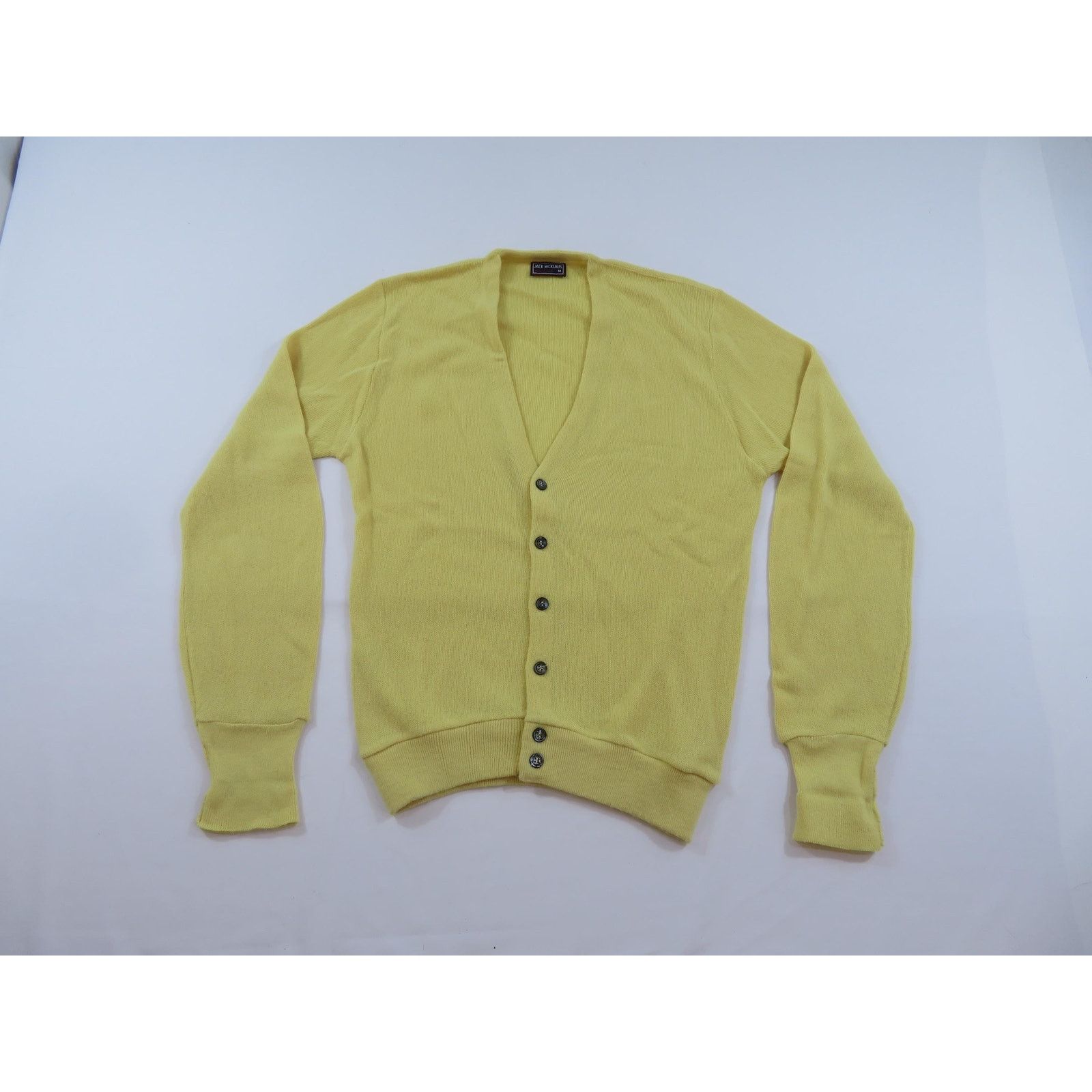 Other Jack Nicklaus Sweater, Golf Classic Yellow Cardigan M 1970s Size US M / EU 48-50 / 2 - 1 Thumbnail