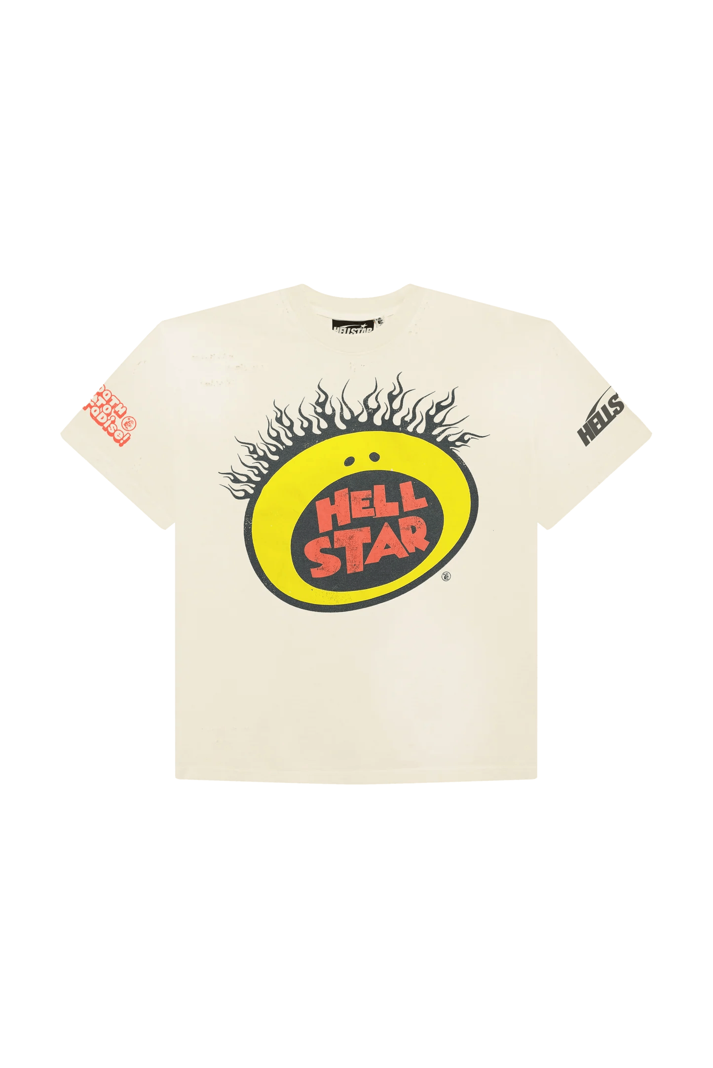 image of Hellstar Nickelodeon Slime Tee in Off White, Men's (Size Medium)