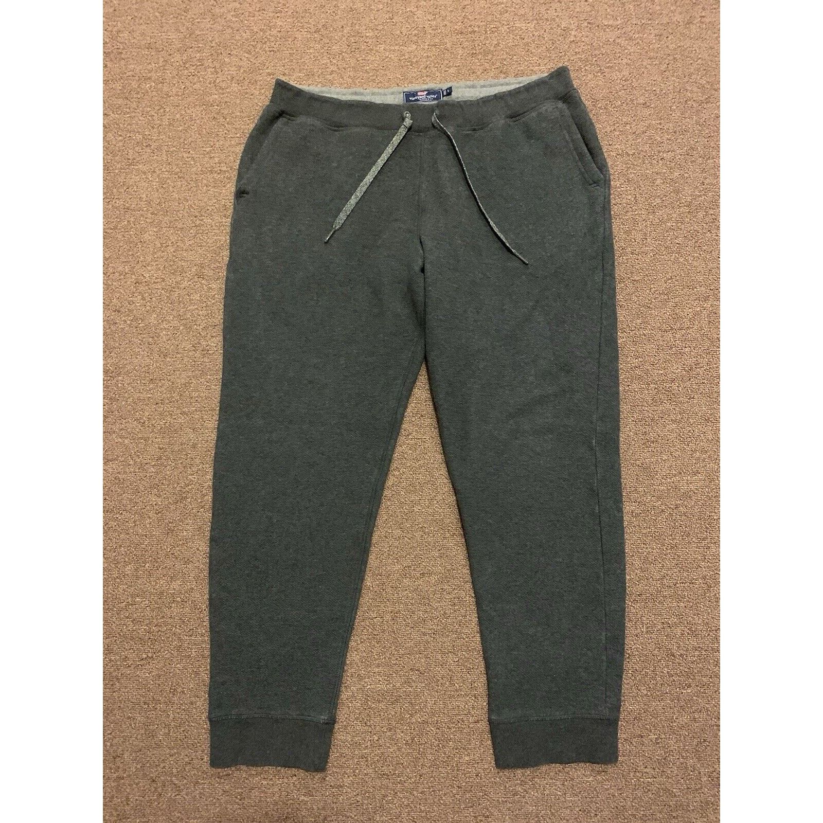 Vineyard Vines Vineyard Vines Sweatpants Men L Gray Joggers Fleece Pockets Size US 36 / EU 52 - 1 Thumbnail