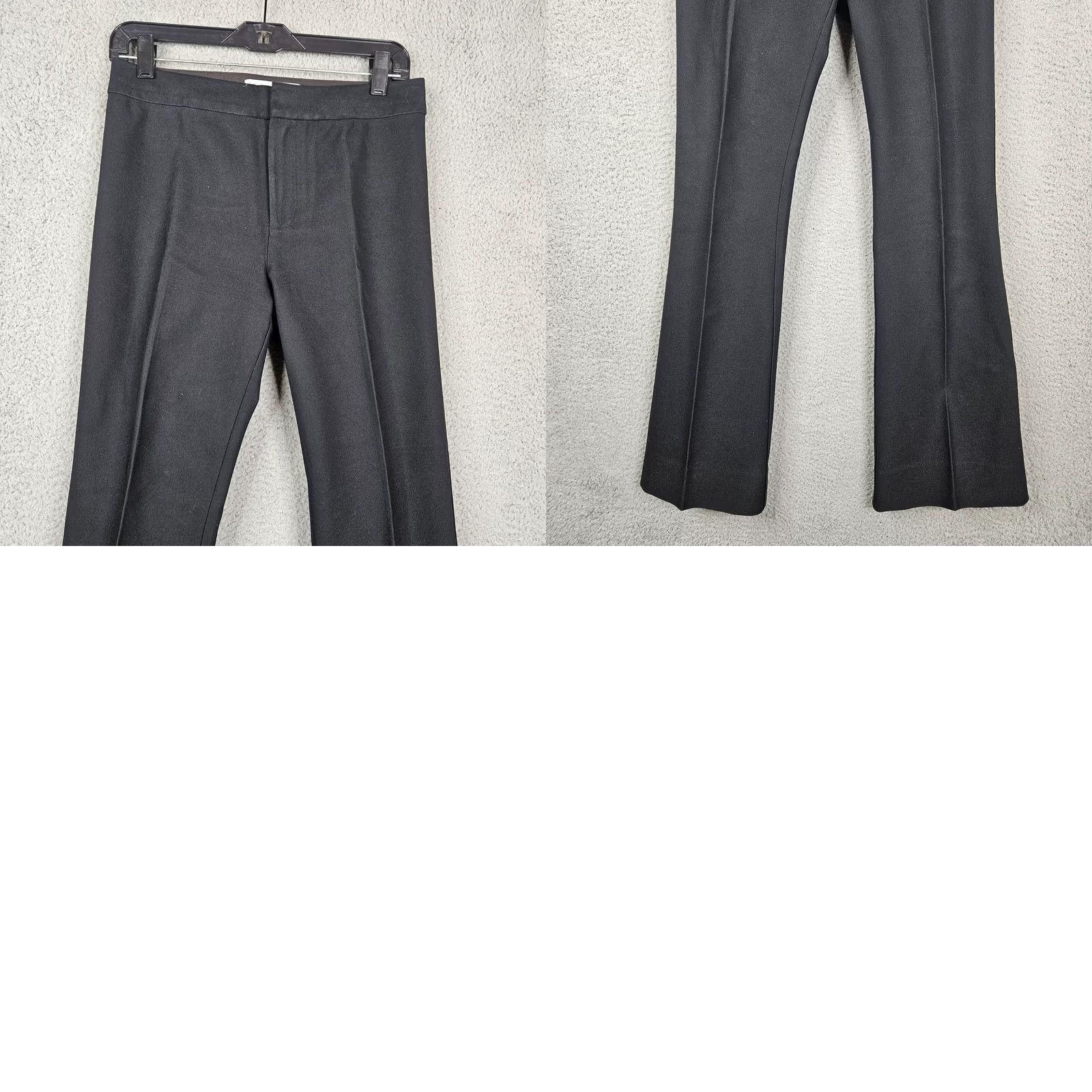 Vintage DEREK LAM IO CROSBY Women's Black Straight Leg Trousers Size 4 Size 27" / US 4 / IT 40 - 8 Thumbnail