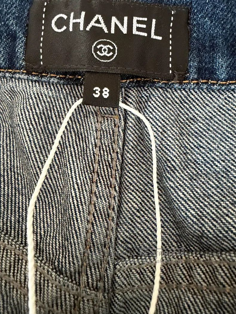 Chanel Chanel Wide-leg jeans with side zipper Size 25" / US 0 / IT 36 - 4 Thumbnail