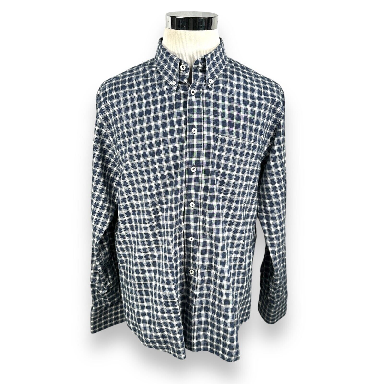 Billy Reid Billy Reid Shirt Men XL Plaid Cotton Long Sleeve Button Down Size US XL / EU 56 / 4 - 1 Thumbnail