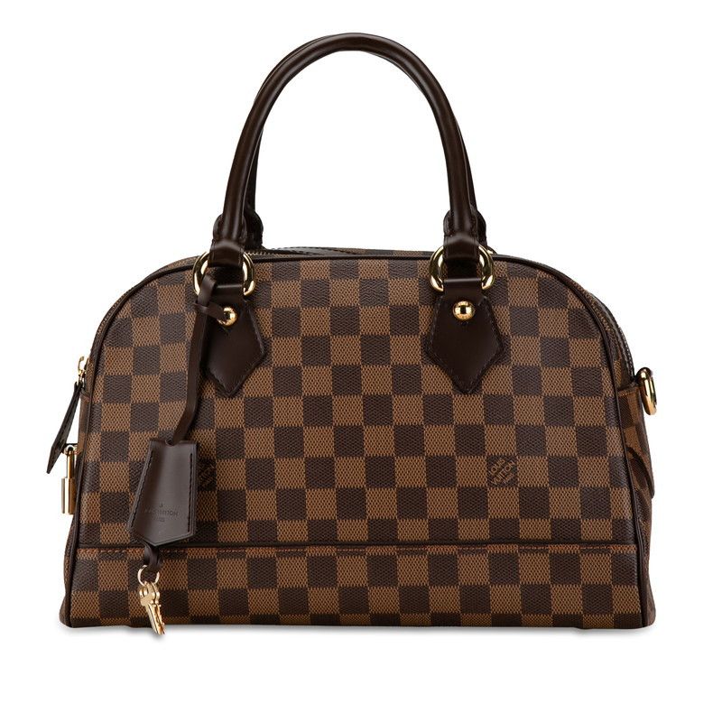 Louis Vuitton Louis Vuitton Louis Vuitton Damier Duomo Handbag N60008 Brown PVC Leather Canvas Handbag N60008 in Great Condition Size ONE SIZE - 1 Thumbnail