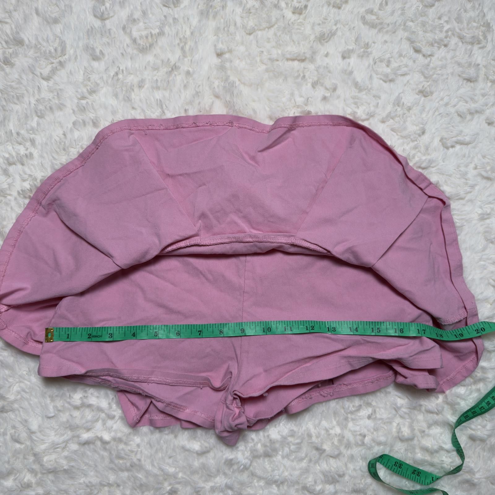 Other Altar'd State Pink Pleated Mini Skort Coquette Balletcore Size 32" / US 10 / IT 46 - 3 Thumbnail