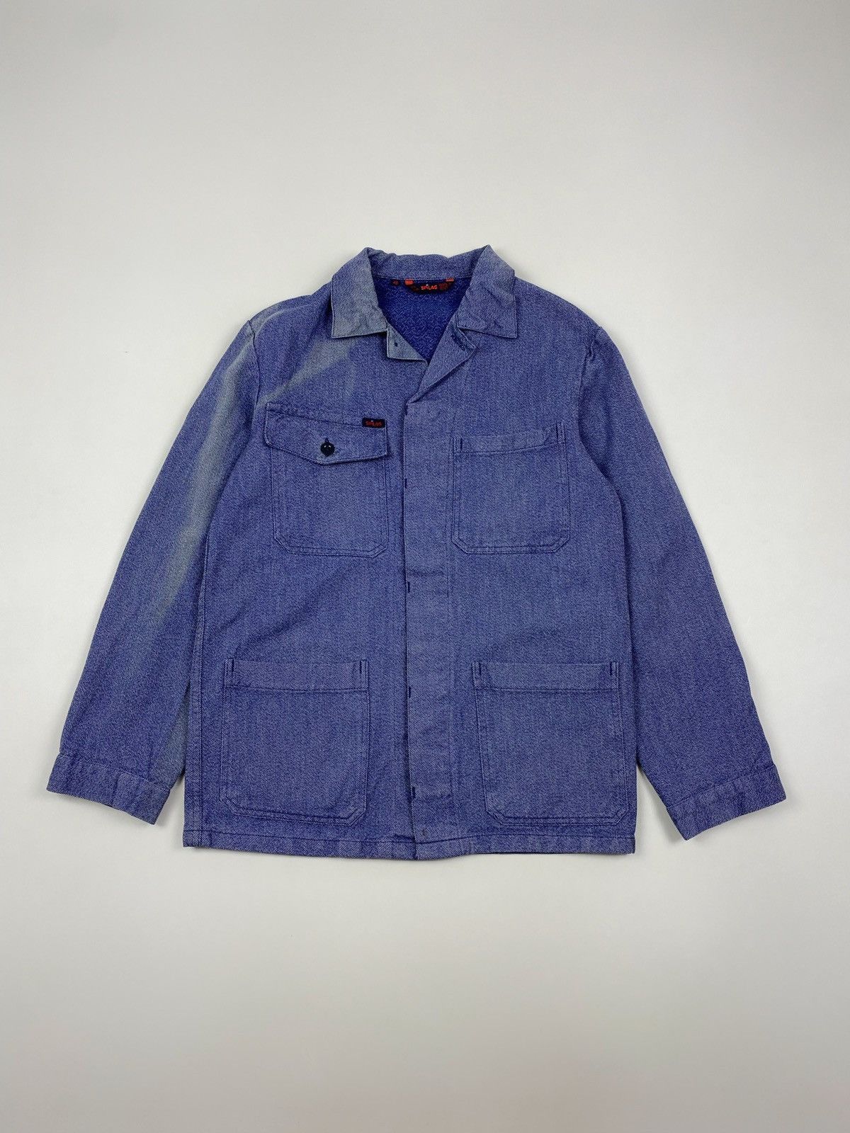 Vintage 1980’s Vintage Sun Faded Spilag Chore Work Jacket Size US M / EU 48-50 / 2 - 1 Thumbnail