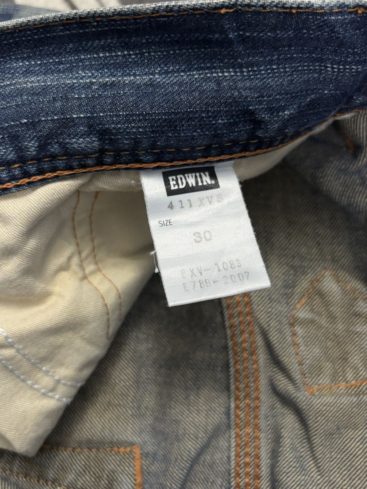 Edwin Vintage Edwin XV Buckle Back Flare Distressed Grunge Jeans Size US 31 - 17 Thumbnail