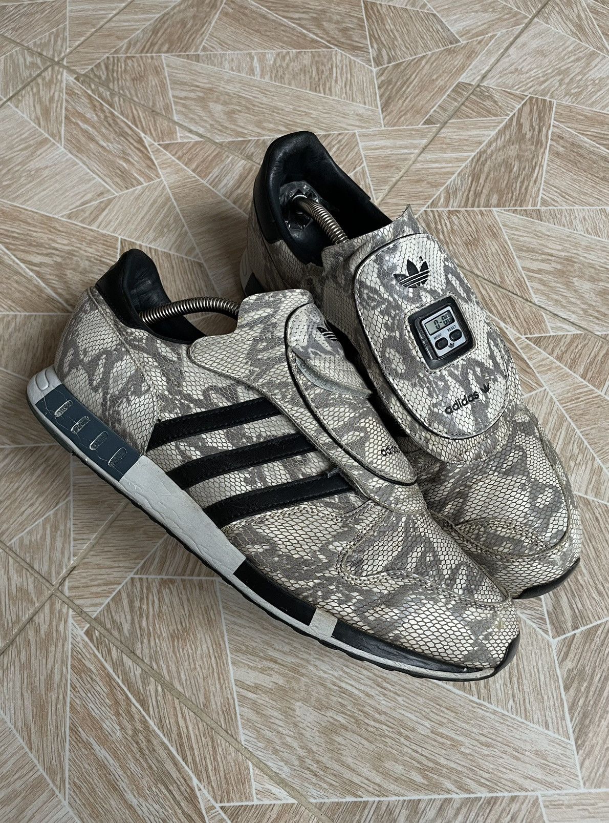 Adidas Vintage Adidas Micropacer OG Snake Python Pattern Sneakers | Grailed