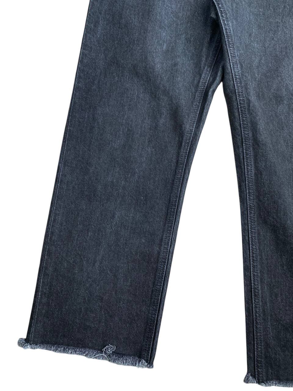 Helmut Lang × Uniqlo Helmut Lang Uniqlo Black Frayed Regular Fit Washed Denim Size US 30 / EU 46 - 10 Thumbnail