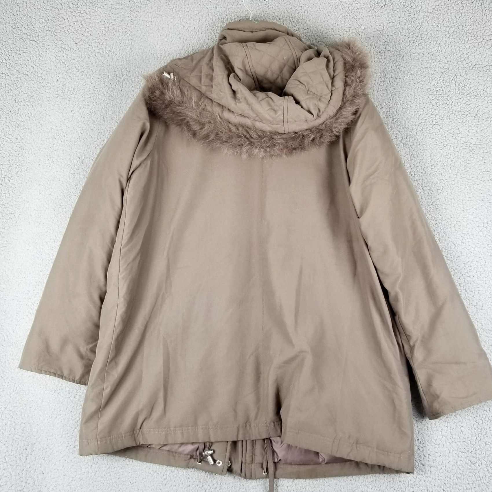 Vintage Woman Within Arctic Parka Coat Parka Women Large 18-20 Brown Fur Trim Down Jacket Size L / US 10 / IT 46 - 4 Thumbnail