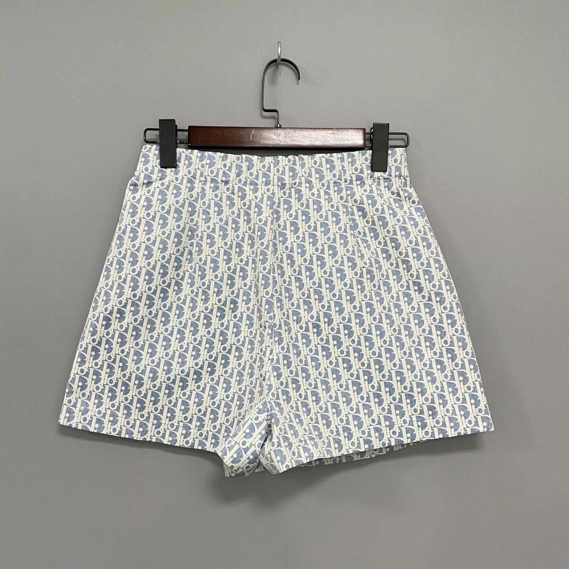 Dior Dior women's light blue Oblique allover print skirt pants 38 Size 27" / US 4 / IT 40 - 1 Thumbnail