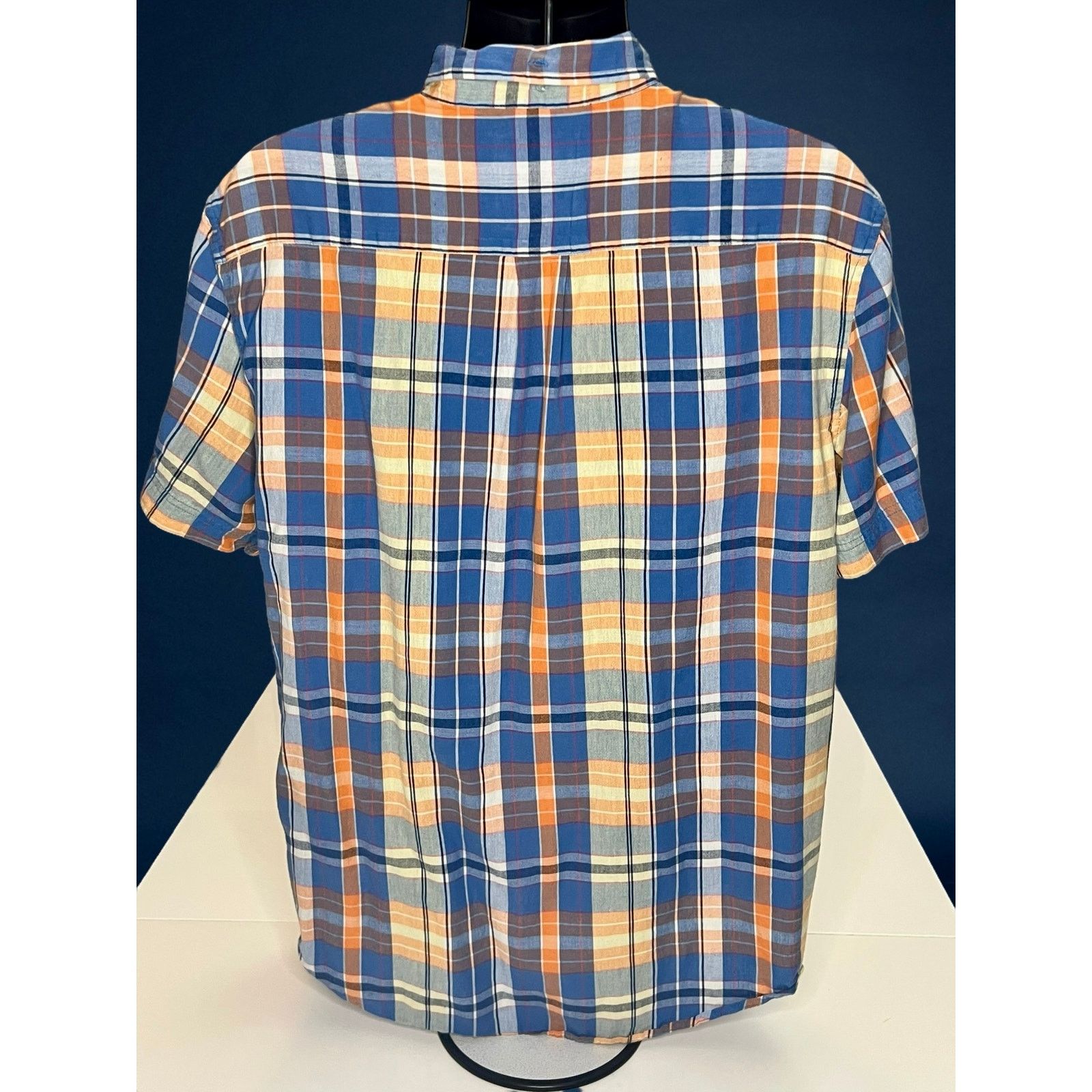 St. Johns Bay St. John’s Bay Men LG Plaid Shirt Classic Fit Short Sleeve Size US L / EU 52-54 / 3 - 2 Thumbnail