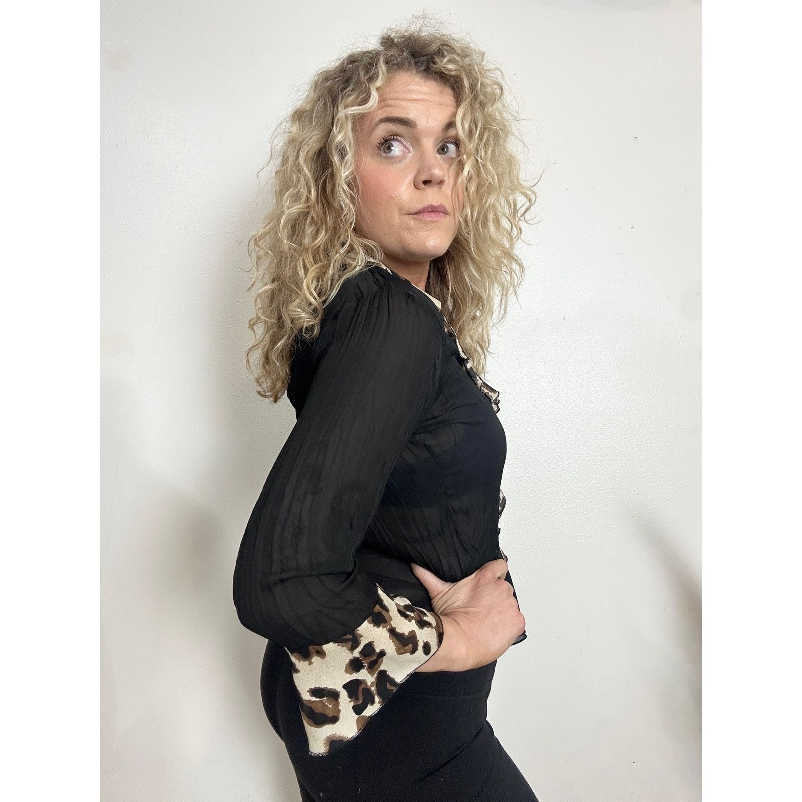 Other Y2K Cheetah Print Ruffle Fairy Top size Medium Size M / US 6-8 / IT 42-44 - 3 Thumbnail