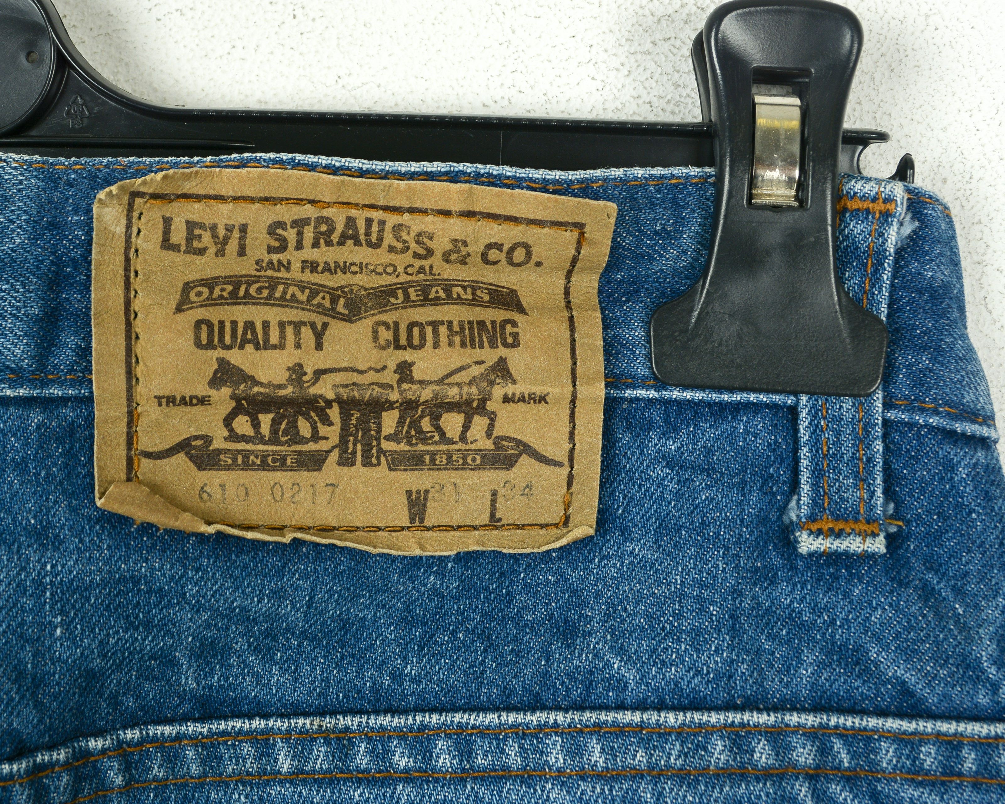 Levi's 610 0217 Jeans W31 L30 Rare Pants Trousers Orange Tab Size US 31 - 10 Thumbnail