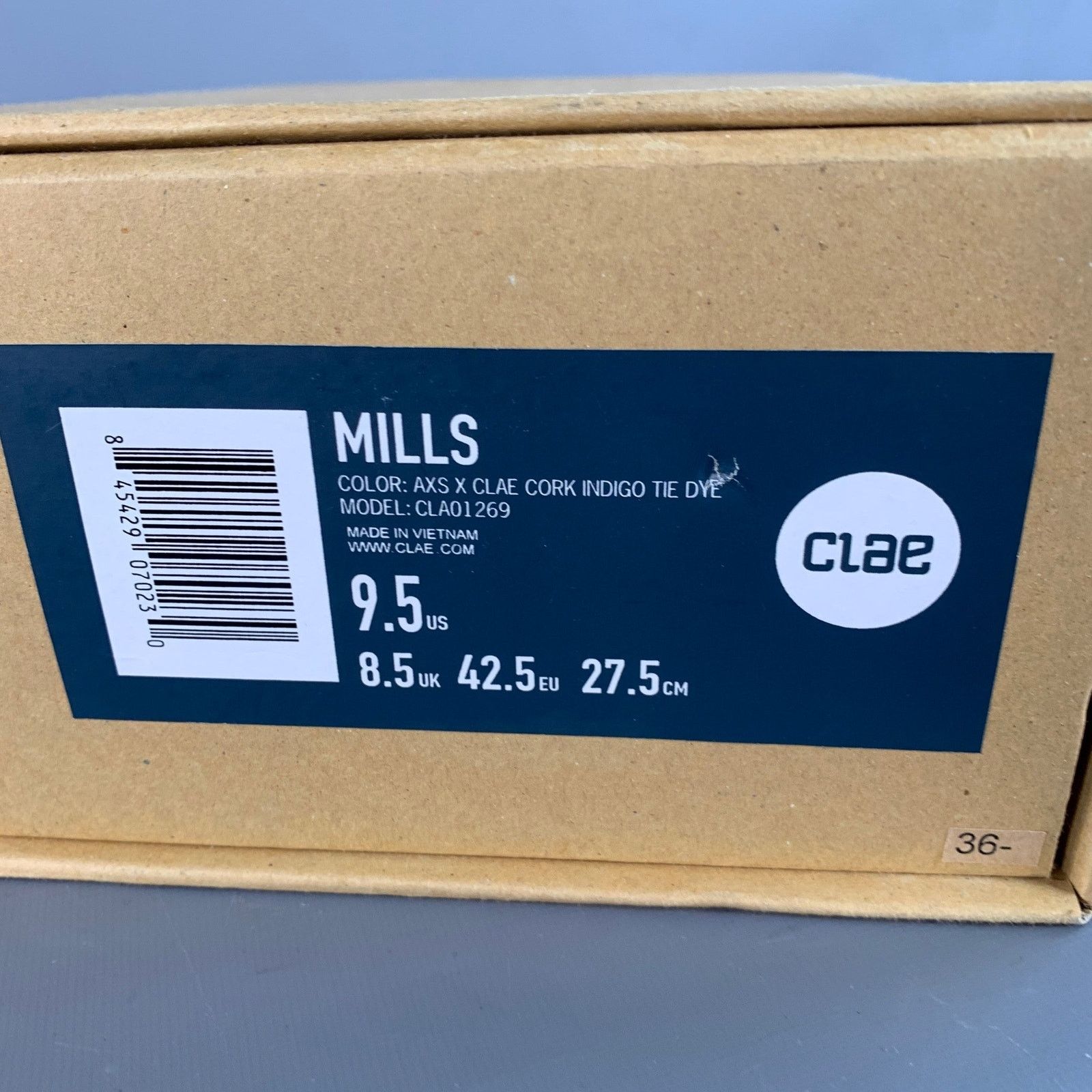 CLAE Mills Tan Blue Leather Marbled Color Block Lace-Up Sneakers Size US 9.5 / EU 42-43 - 10 Thumbnail