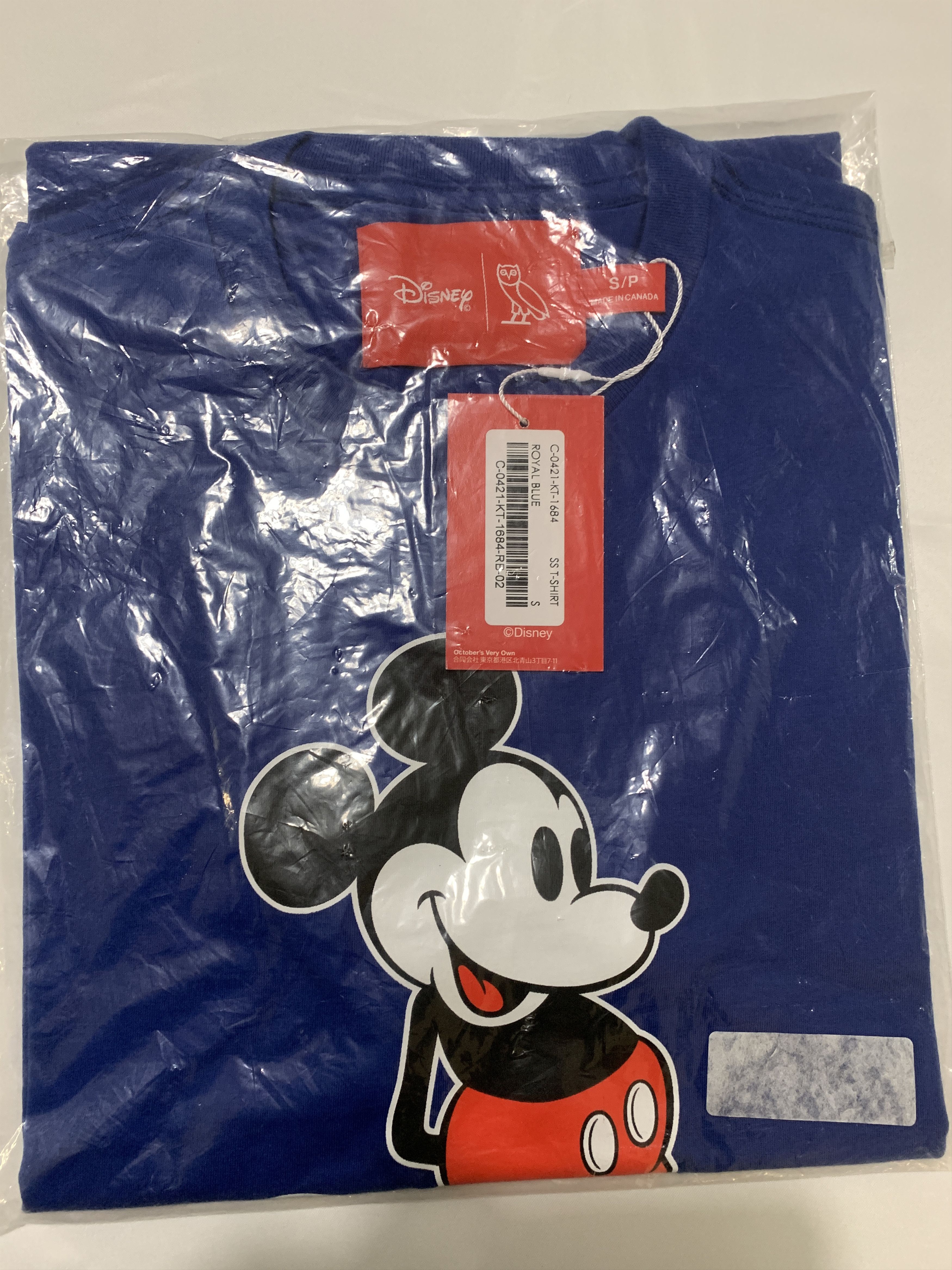 Disney DISNEY X OVO CLASSIC MICKEY T-SHIRT ROYAL BLUE Size US S / EU 44-46 / 1 - 3 Thumbnail