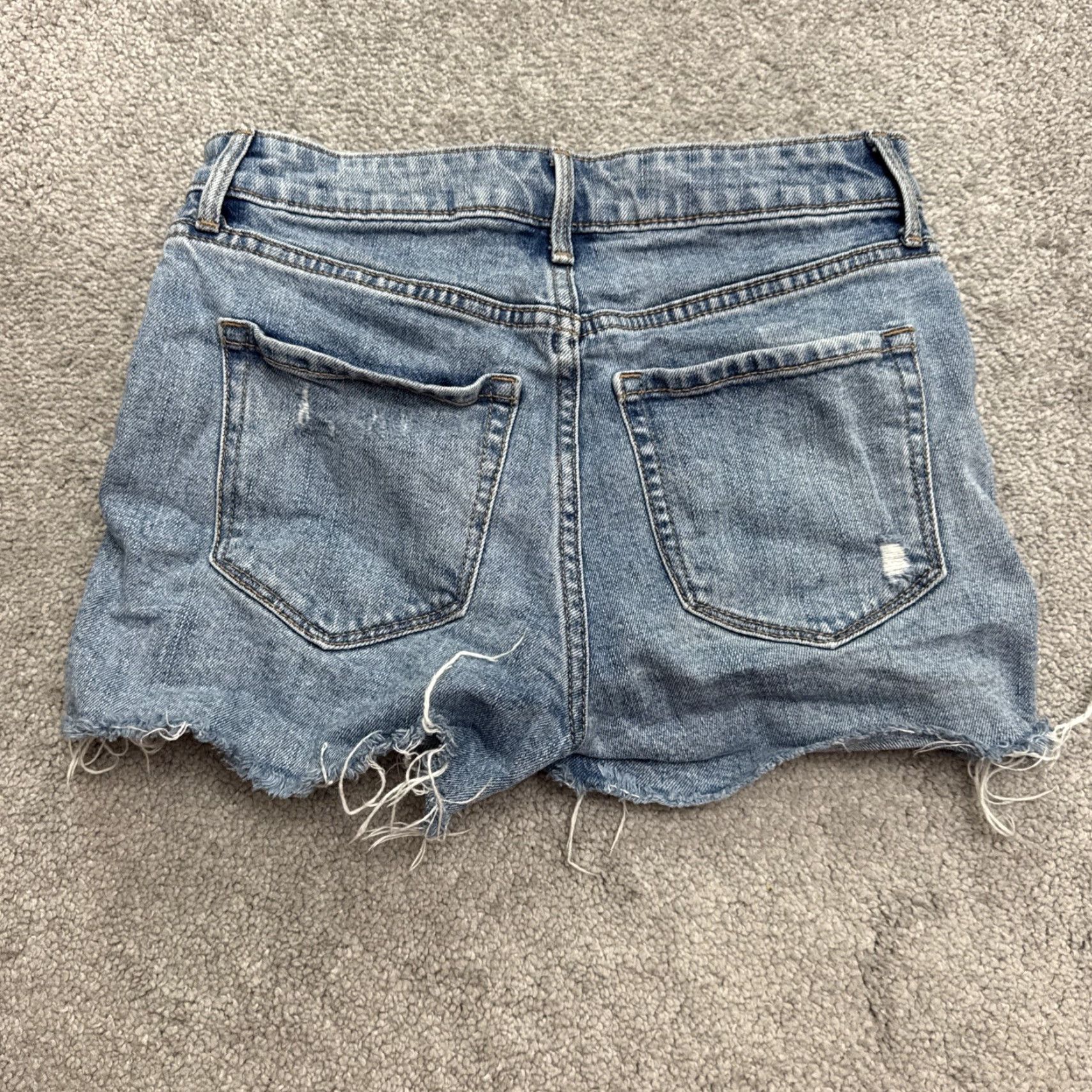Old Navy VINTAGE Old Navy Mandy Denim Shorts Women 0 Blue Mid Rise Casual Cut-Off Streetwear Size 25" / US 0 / IT 36 - 2 Thumbnail