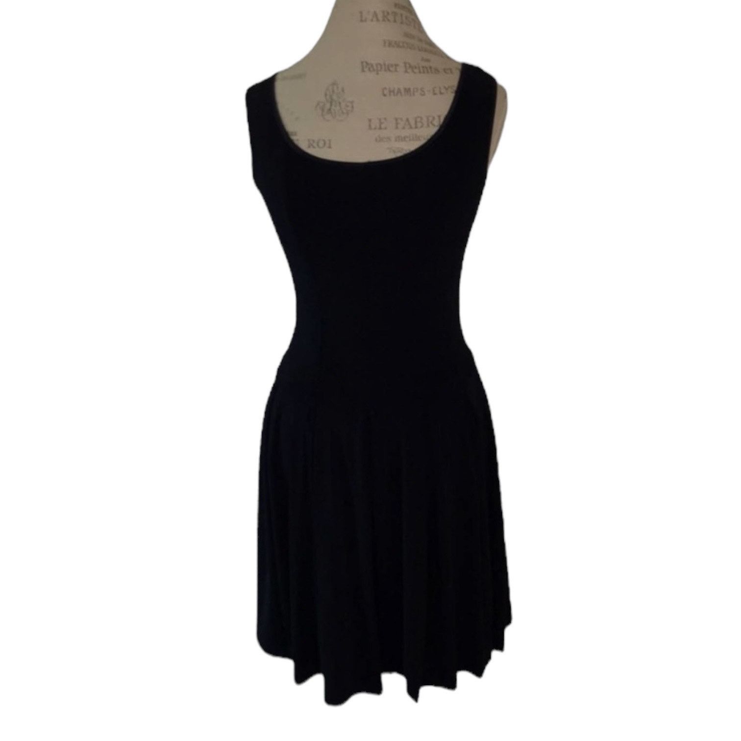 Vintage Vintage 80s 90s TOWER sleeveless pleated fit & flare dress Size M / US 6-8 / IT 42-44 - 3 Thumbnail