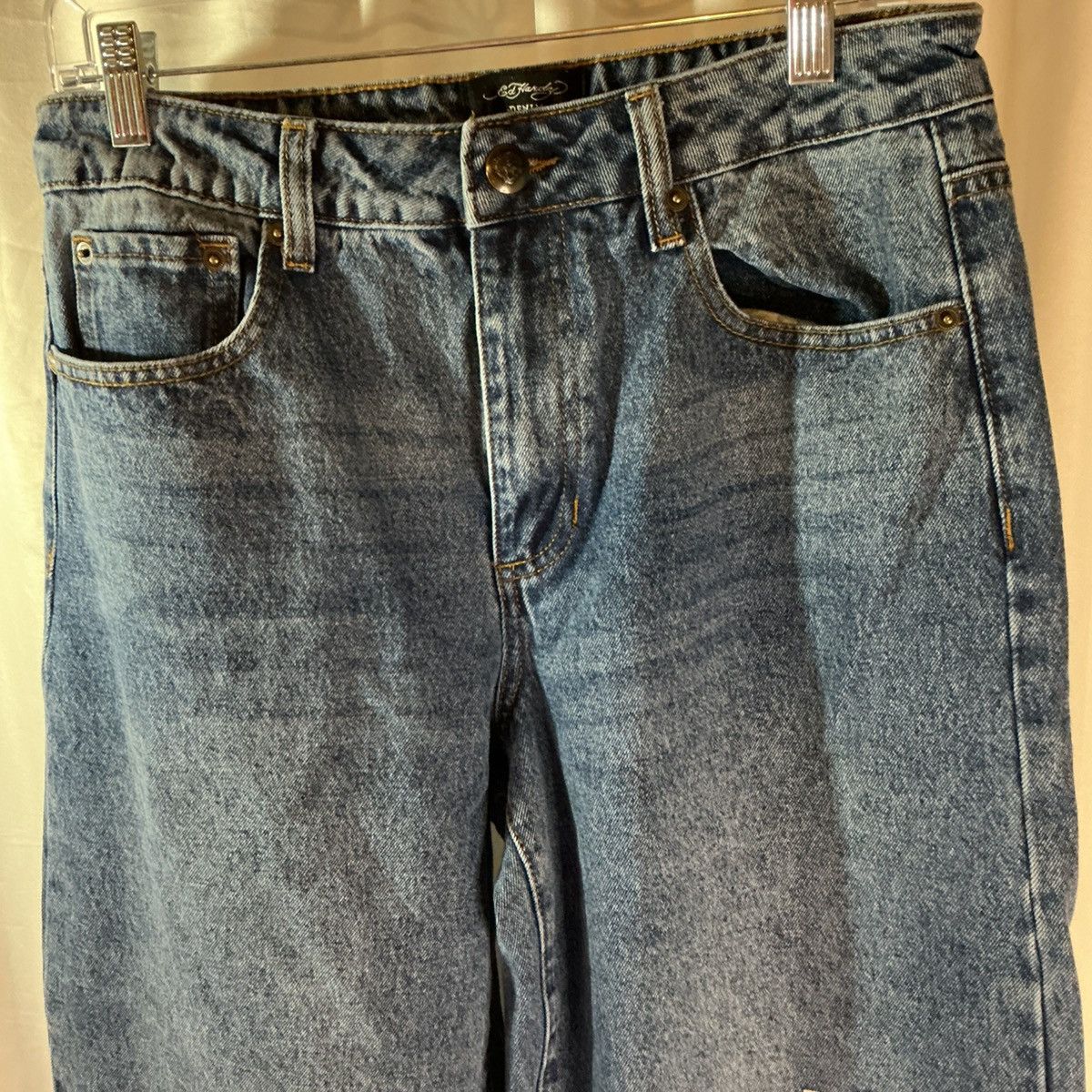 Ed Hardy Ed Hardy Jeans Men’s Size 30 Wide Leg Graphic Y2K Streetwear Size US 30 / EU 46 - 5 Thumbnail