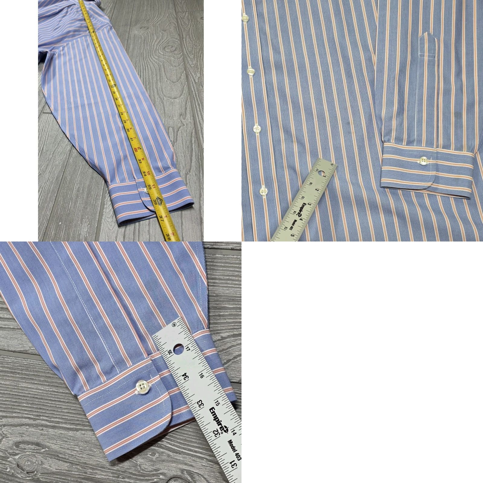 Brooks Brothers BROOKS BROTHERS Men Madison Shirt 18.5-37 Blue Red Stripe Long Sleeve Oxford Shirt Size US XXL / EU 58 / 5 - 9 Thumbnail