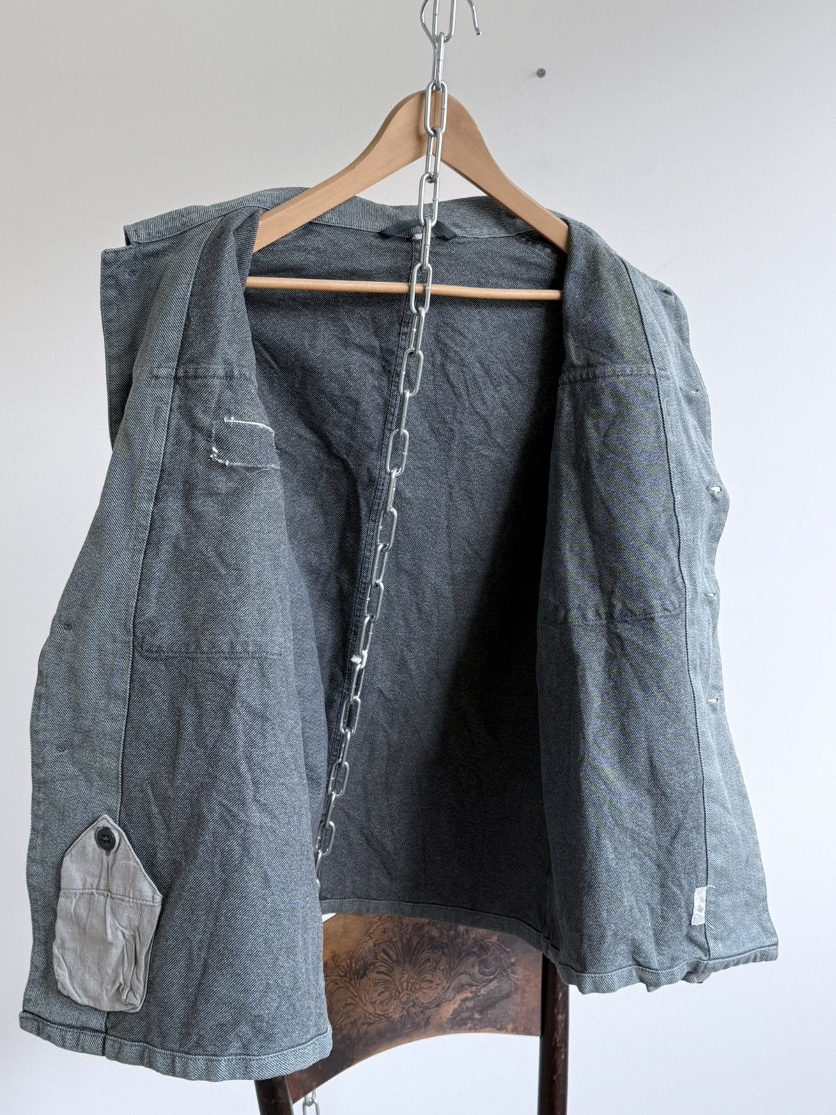 Le Laboureur Vintage 80s Swiss Military Chore Work Jacket Size US XL / EU 56 / 4 - 5 Thumbnail