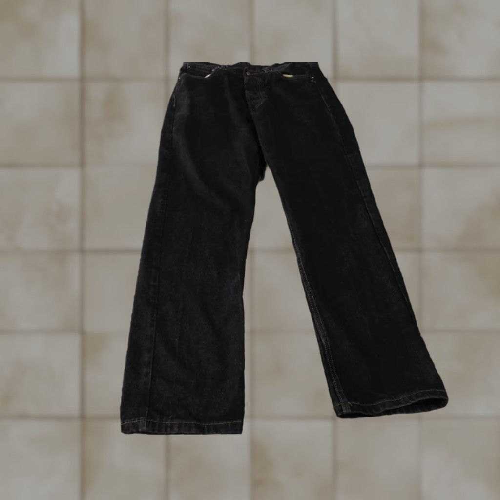 Levi's 501 Jeans Mens 34x32 Black Denim Button Fly Straight Red Tab Vintage No (adjusted)