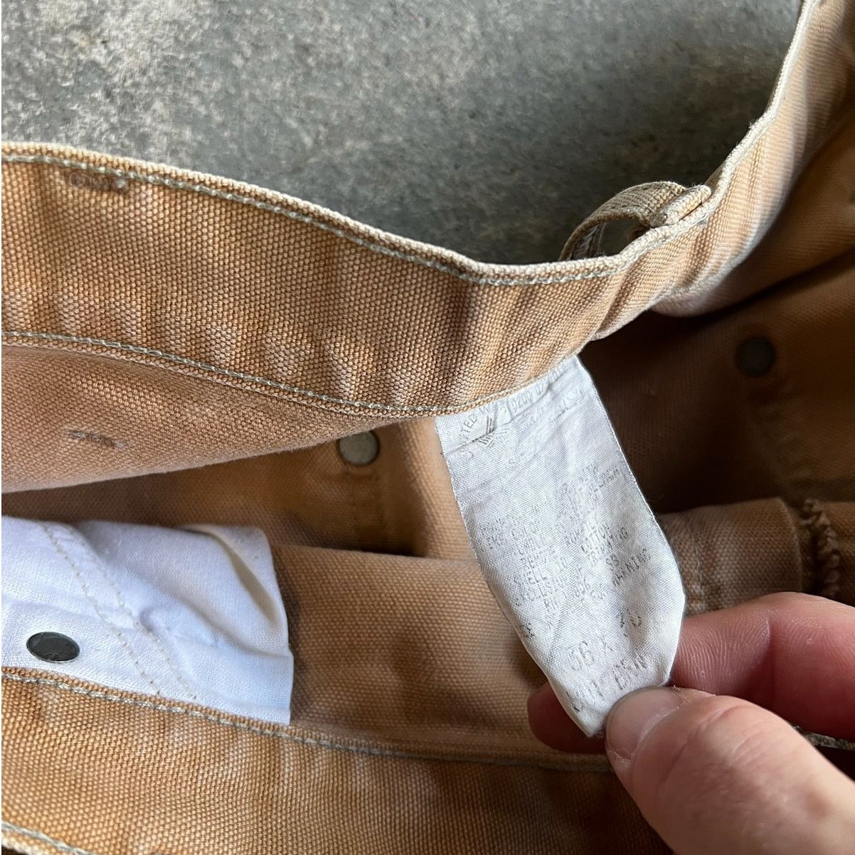 Carhartt × Vintage Carhartt faded brown double knee work wear carpenter pants Size US 35 - 7 Thumbnail
