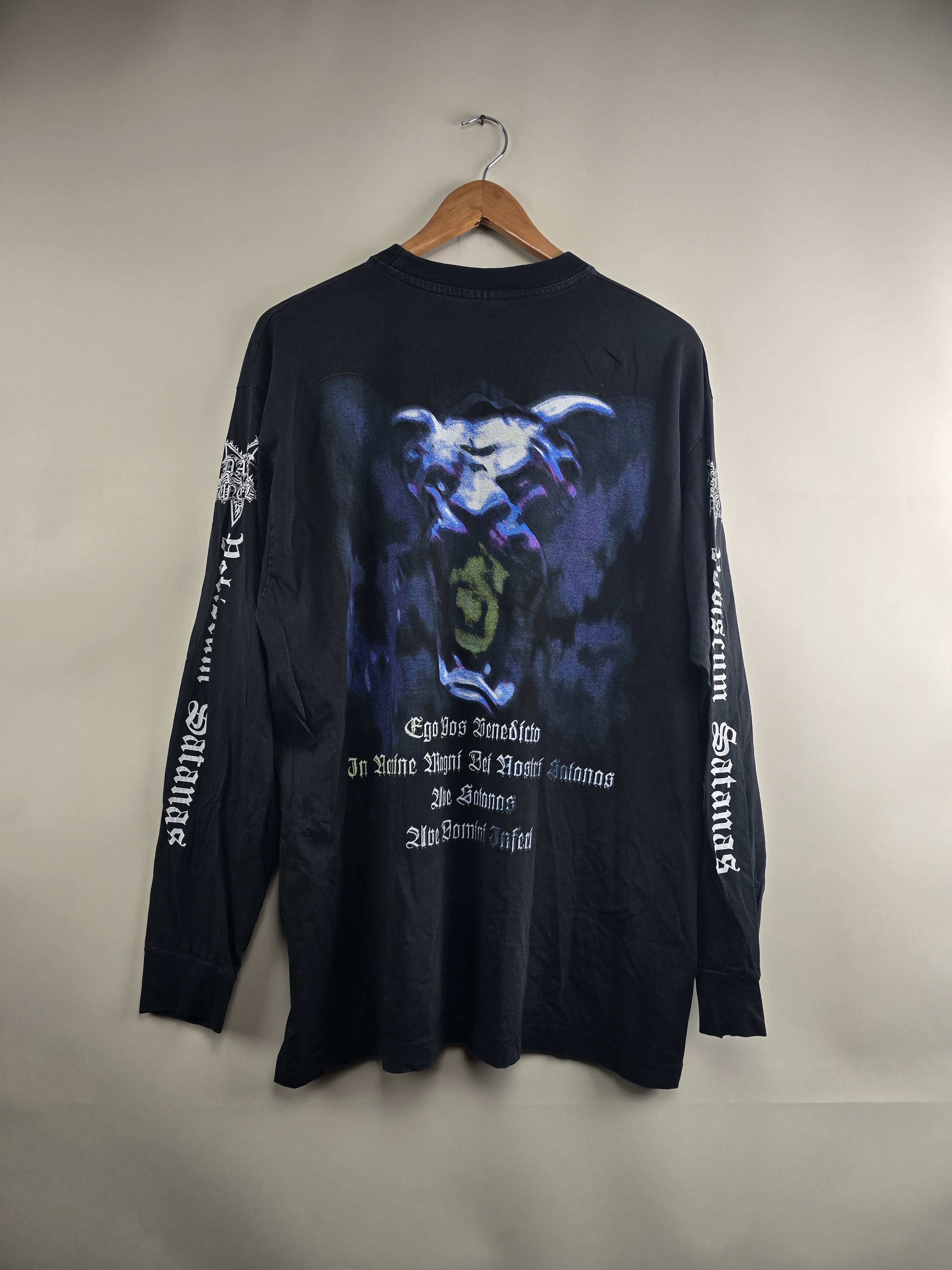 Band Tees × Vintage 1998 Dark Funeral Vobiscum Satanas Long-sleeved XL 23" 30" Size US XL / EU 56 / 4 - 6 Thumbnail