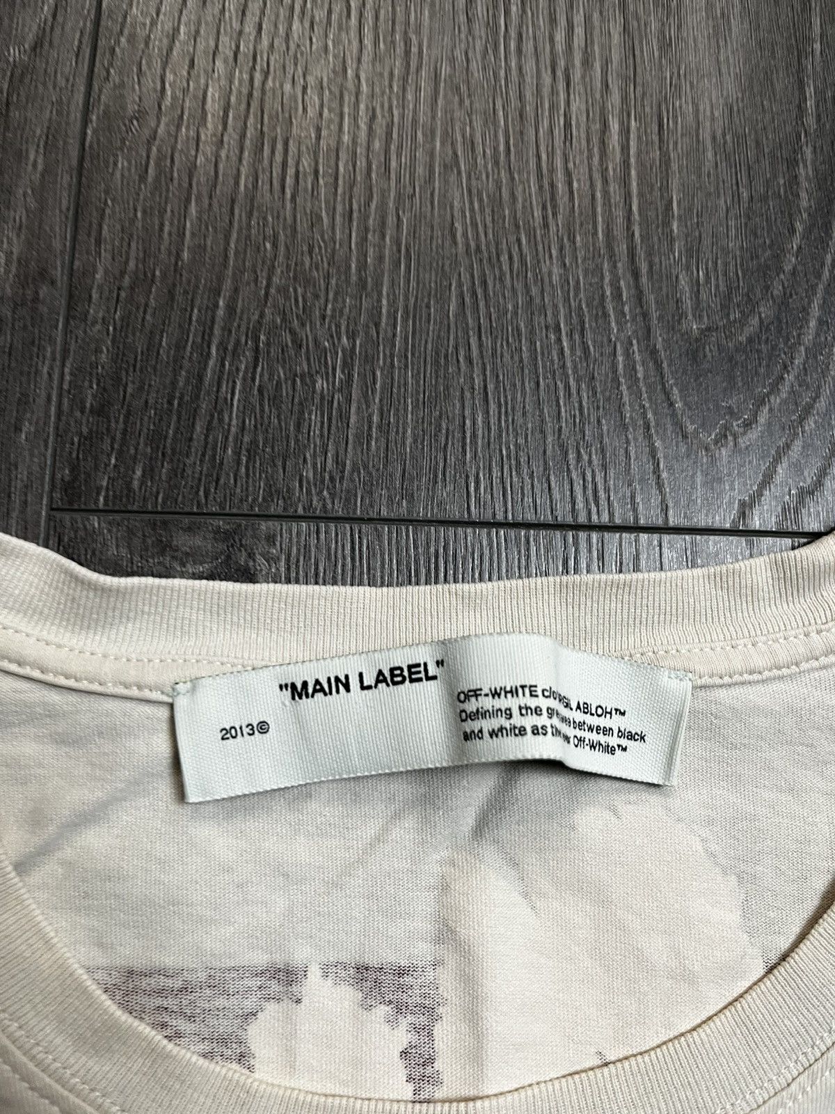 Off-White Off-White Floral Arrows Logo T-Shirt Cream/Beige Size L / US 10 / IT 46 - 8 Thumbnail