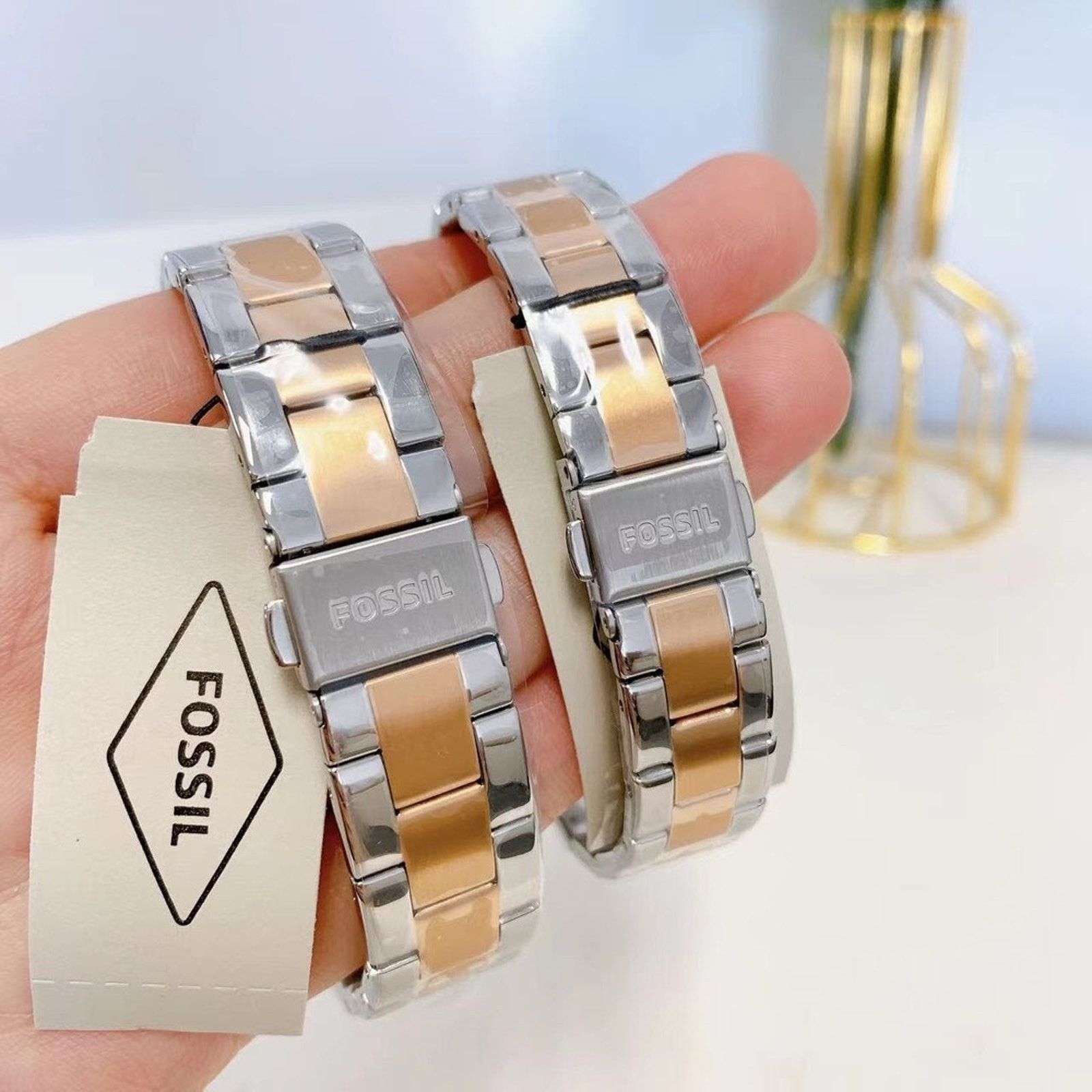 Fossil Fossil BQ2736SET His and Hers Stainless Steel Watch Set Size ONE SIZE - 9 Thumbnail