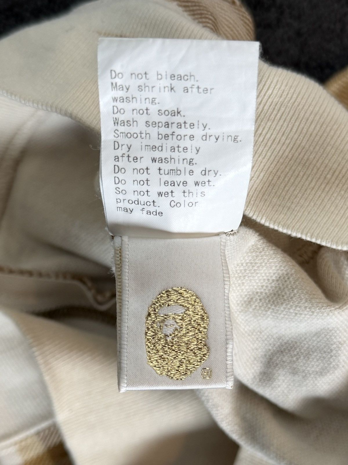 Bape 00s Bape Plaid Beige Zip Up Hoodie Size US M / EU 48-50 / 2 - 7 Thumbnail